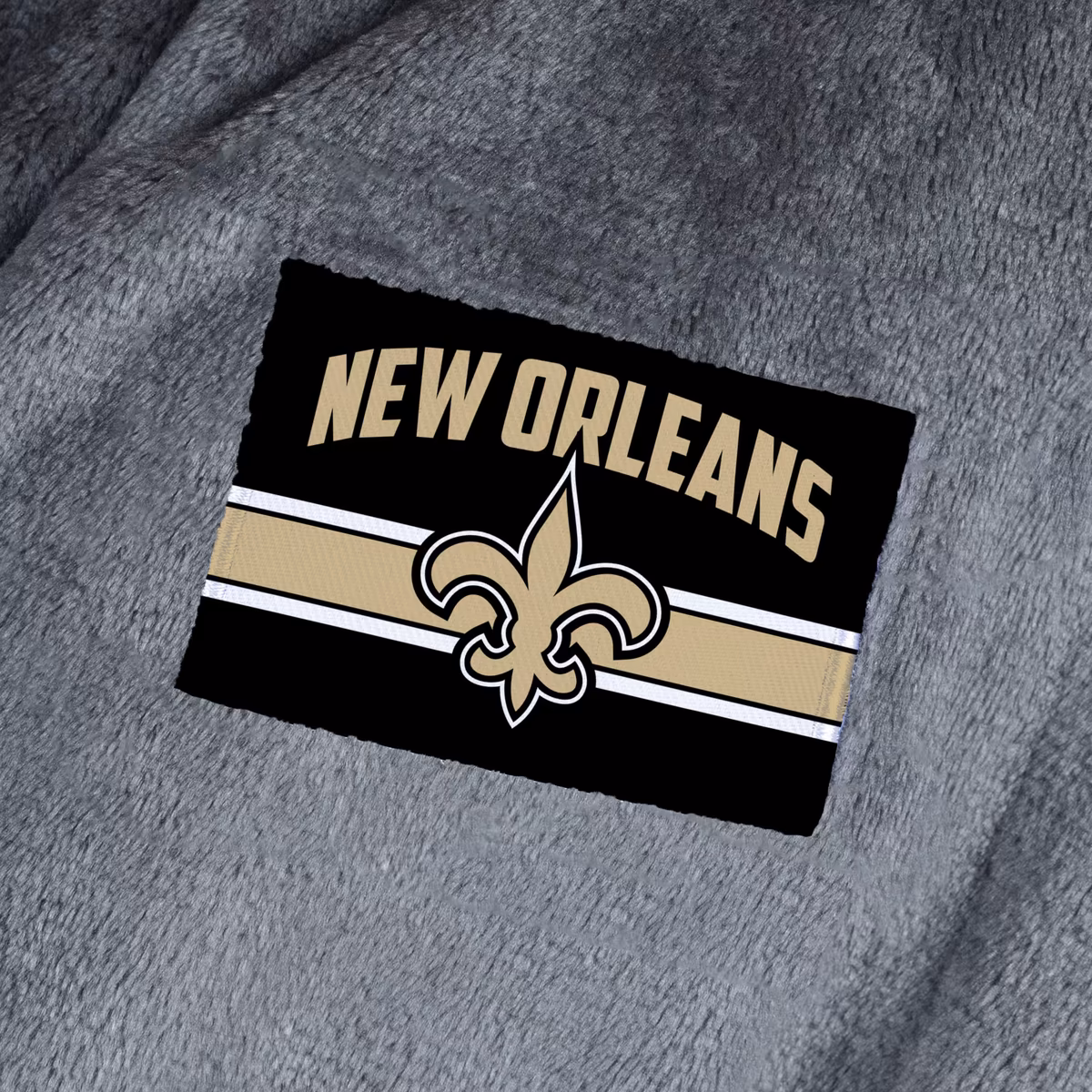 Men's The Northwest Group Charcoal New Orleans Saints Bathrobe 4 Men's The Northwest Group Charcoal New Orleans Saints Bathrobe