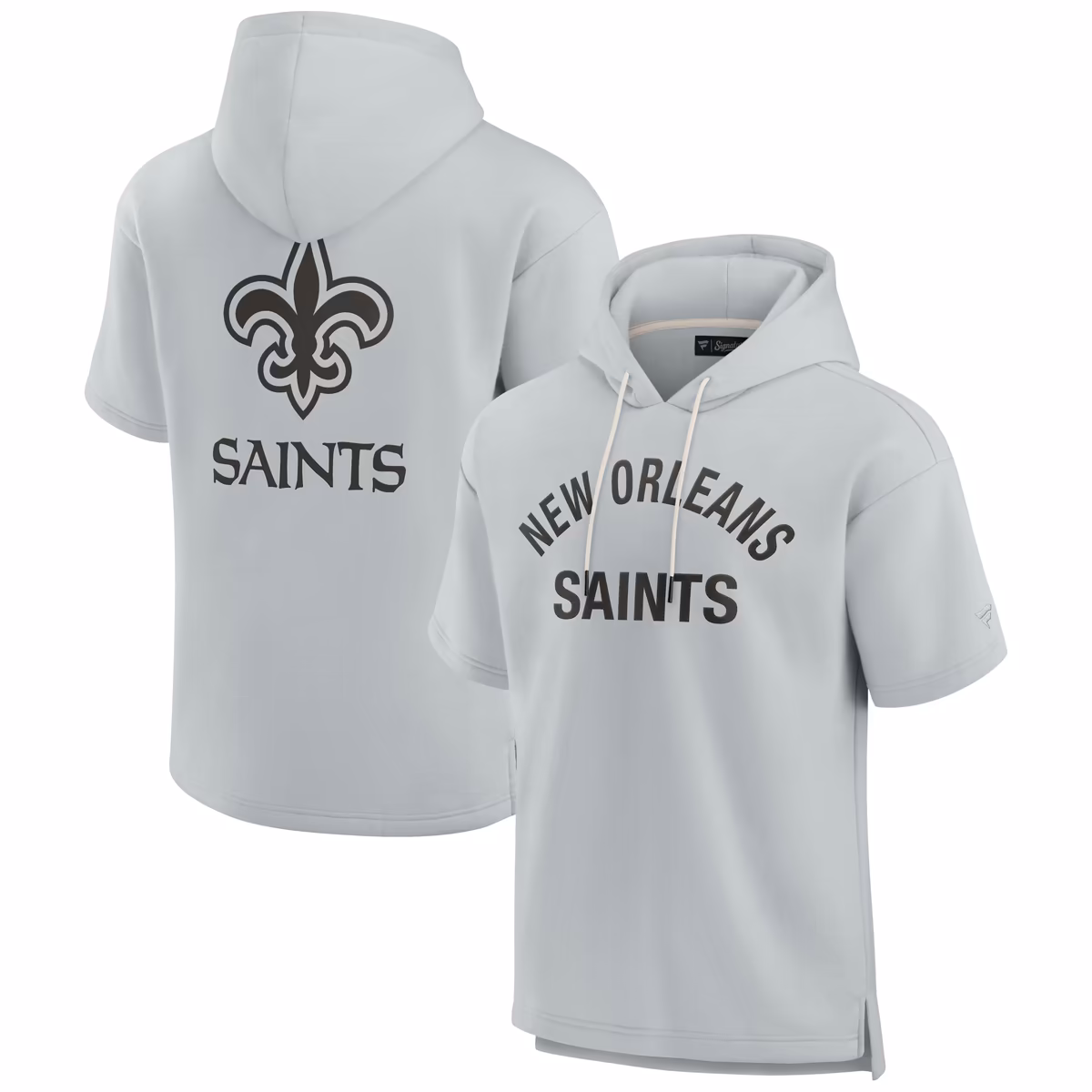 Unisex Fanatics Gray New Orleans Saints Elements Super Soft Fleece Short Sleeve Pullover Hoodie 8 Unisex Fanatics Gray New Orleans Saints Elements Super Soft Fleece Short Sleeve Pullover Hoodie
