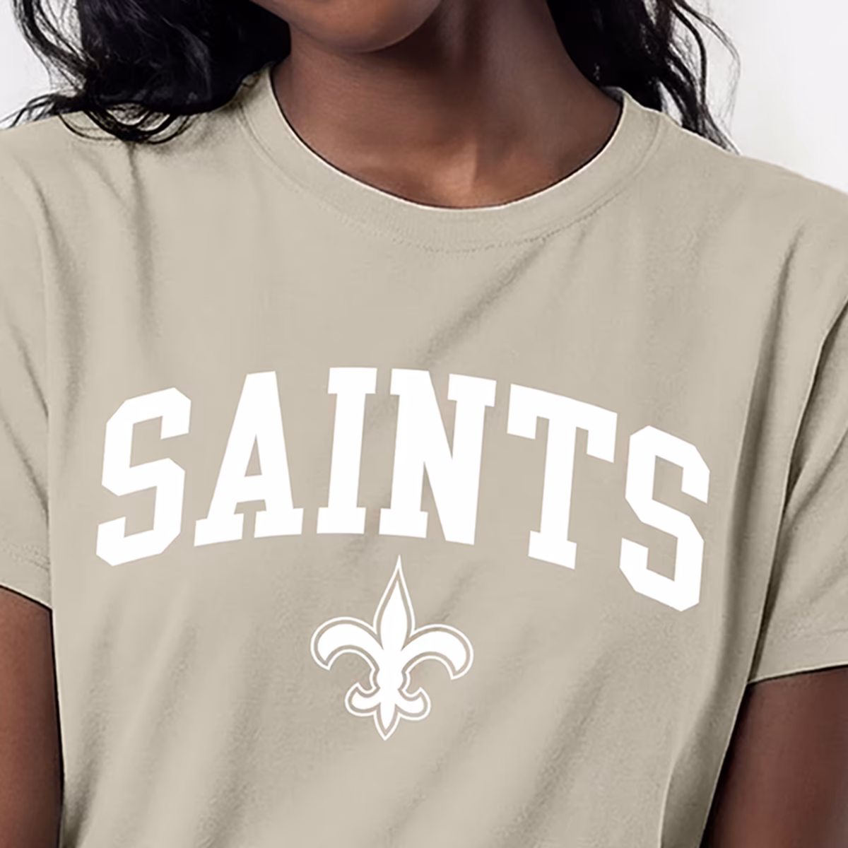 Women's Champion Light Brown New Orleans Saints Cocoa Butter T-Shirt 6 Women's Champion Light Brown New Orleans Saints Cocoa Butter T-Shirt