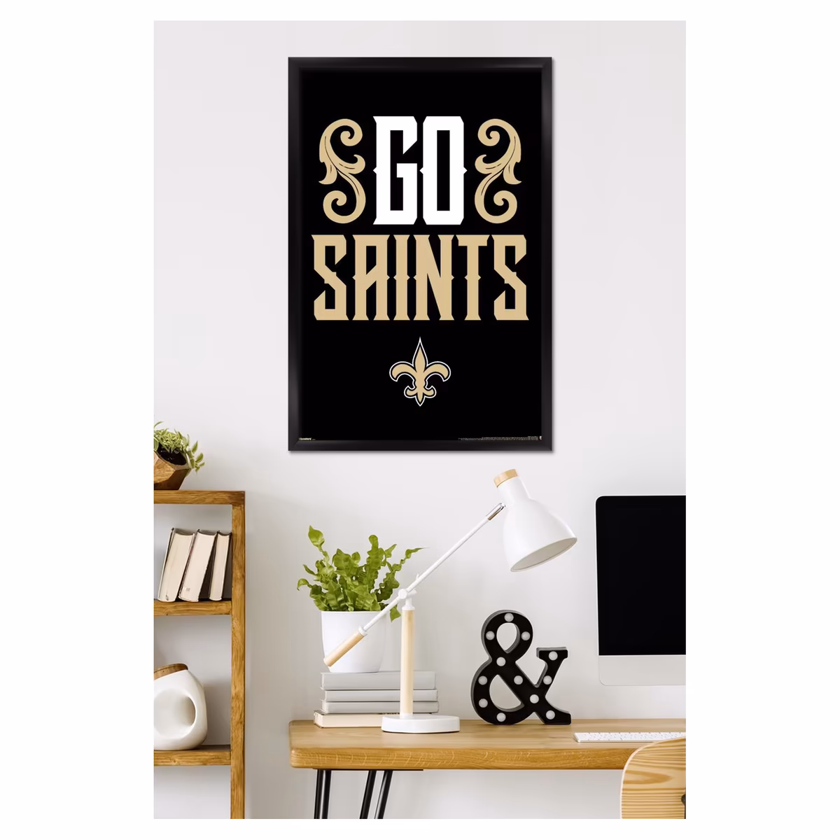 New Orleans Saints 23" x 34" Framed Team Poster 4 New Orleans Saints 23" x 34" Framed Team Poster