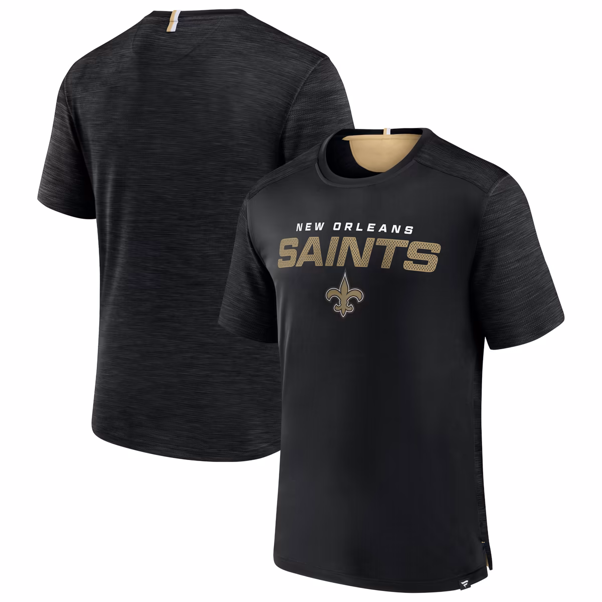 Men's Fanatics Black New Orleans Saints Defender Evo T-Shirt 2 Men's Fanatics Black New Orleans Saints Defender Evo T-Shirt
