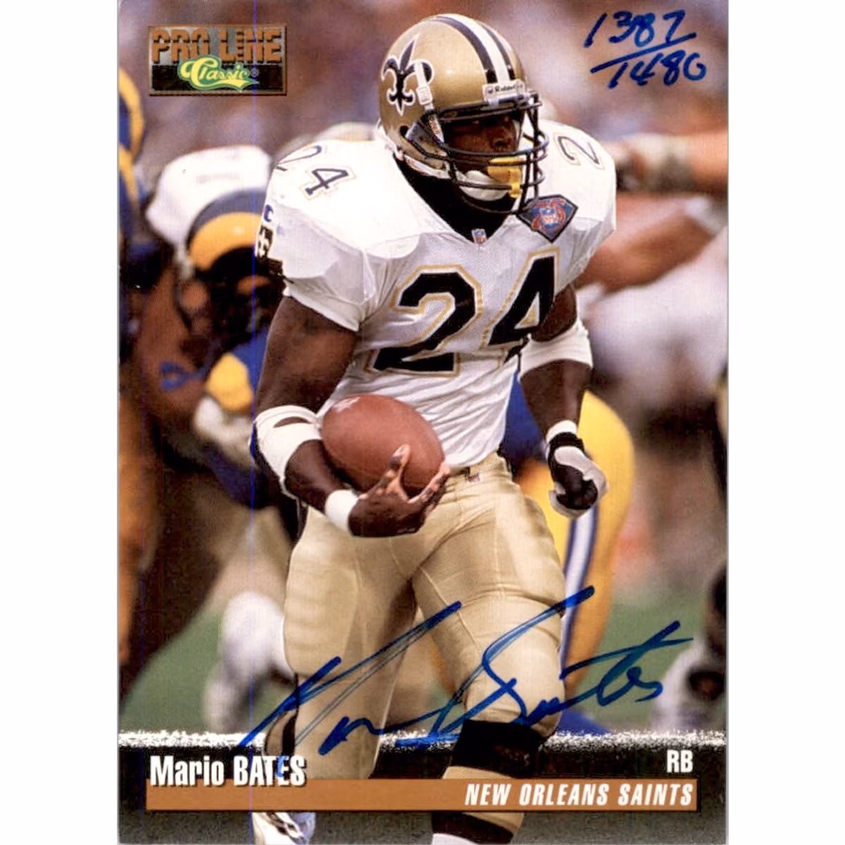 1995 Pro Line Autographs #5 Mario Bates/1480