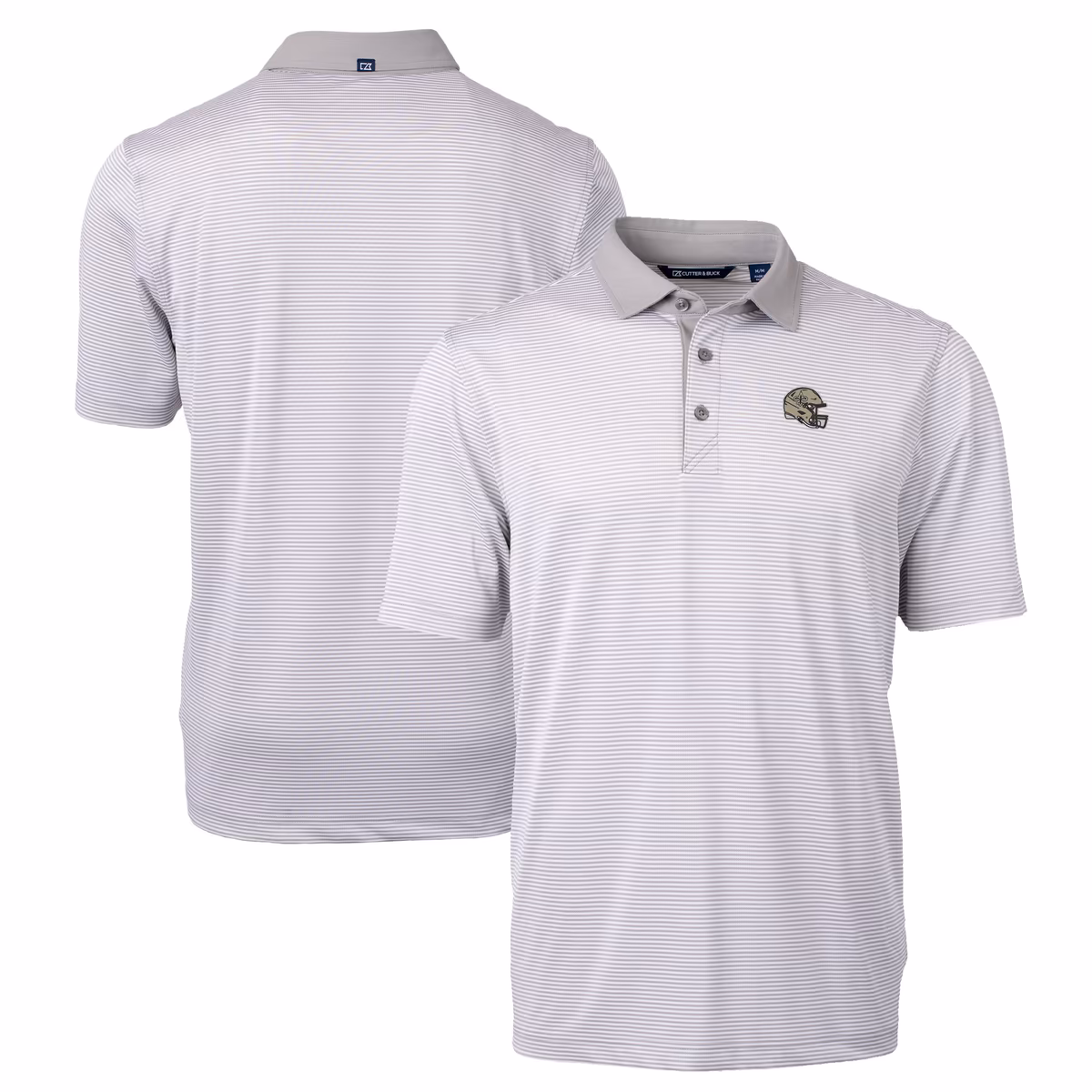 Men's Cutter & Buck Gray New Orleans Saints Big & Tall Virtue Eco Pique Micro Stripe Recycled Polo 3 Men's Cutter & Buck Gray New Orleans Saints Big & Tall Virtue Eco Pique Micro Stripe Recycled Polo