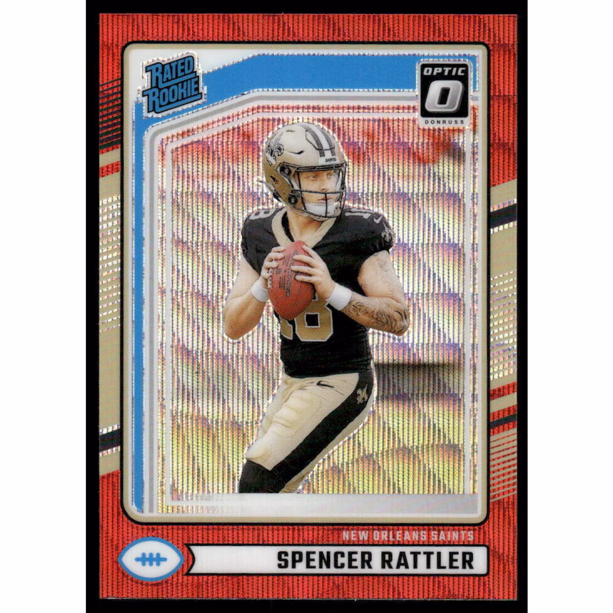 2024 Donruss Optic Rated Rookies Preview Red Wave #359 Spencer Rattler 9 2024 Donruss Optic Rated Rookies Preview Red Wave #359 Spencer Rattler