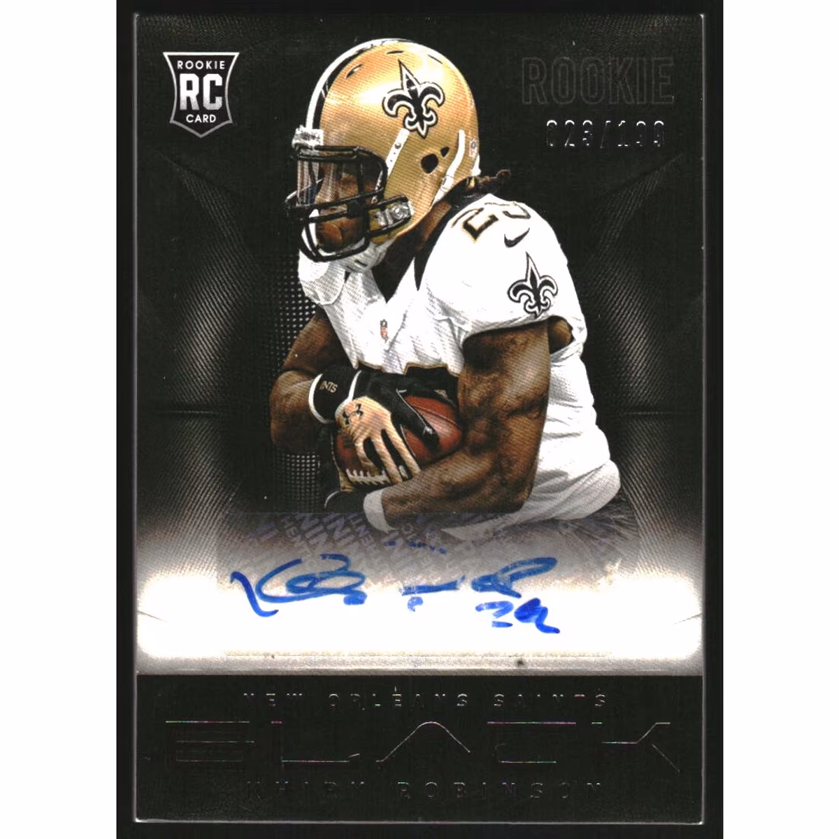 2013 Panini Black Rookie Signatures #153 Khiry Robinson/199