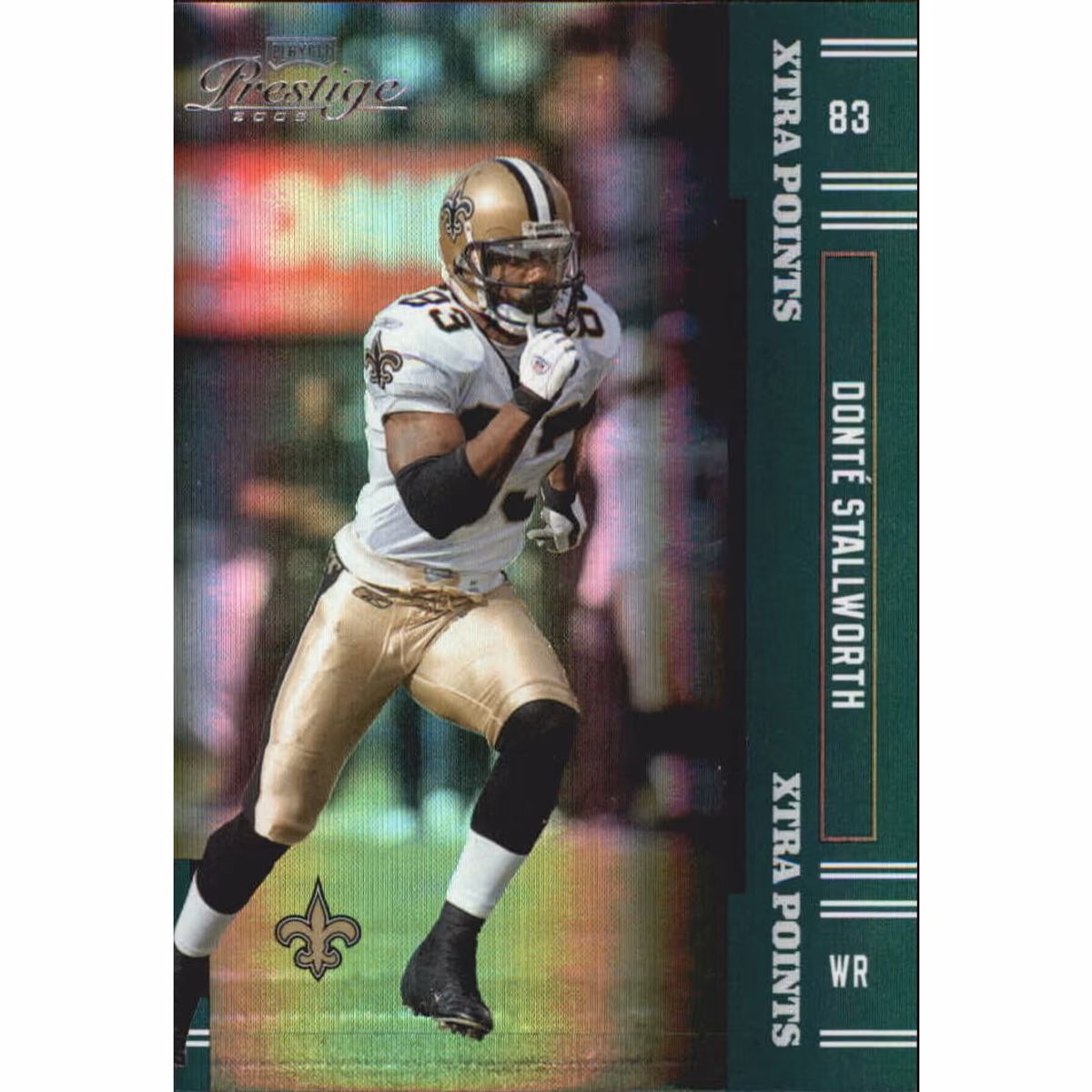 2005 Playoff Prestige Xtra Points Green #86 Donte Stallworth 9 2005 Playoff Prestige Xtra Points Green #86 Donte Stallworth