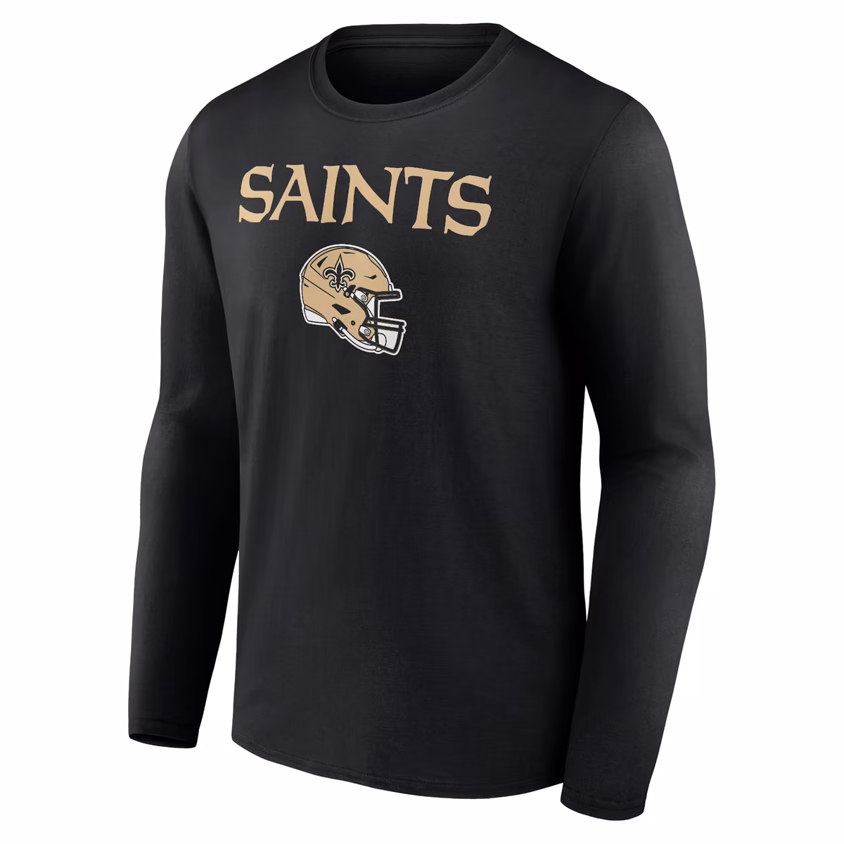 Men's Chris Olave Black New Orleans Saints Team Wordmark Player Name & Number Long Sleeve T-Shirt 3 Men's Chris Olave Black New Orleans Saints Team Wordmark Player Name & Number Long Sleeve T-Shirt