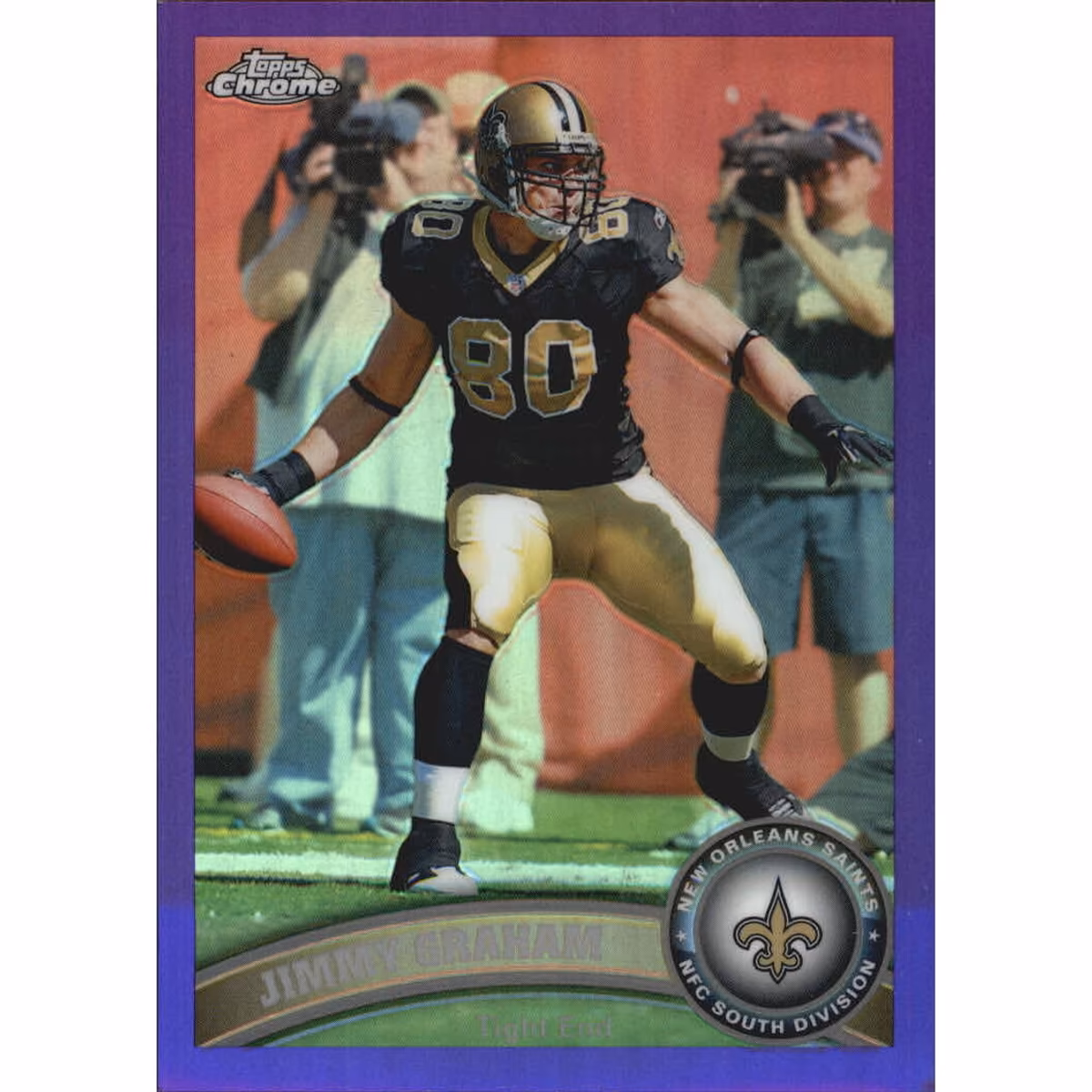 2011 Topps Chrome Purple Refractors #76 Jimmy Graham
