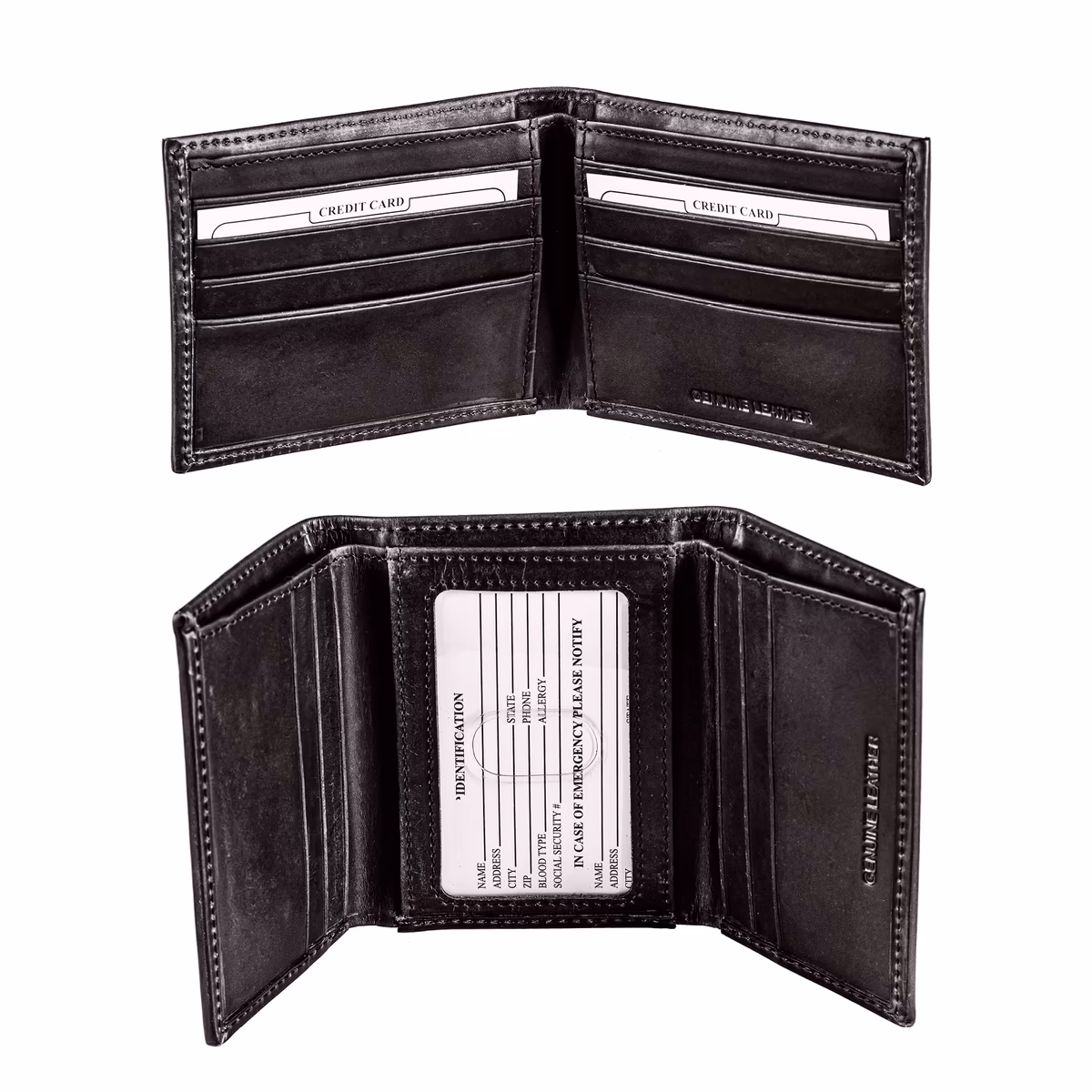 New Orleans Saints Bifold & Trifold Wallet Two-Piece Set 3 New Orleans Saints Bifold & Trifold Wallet Two-Piece Set