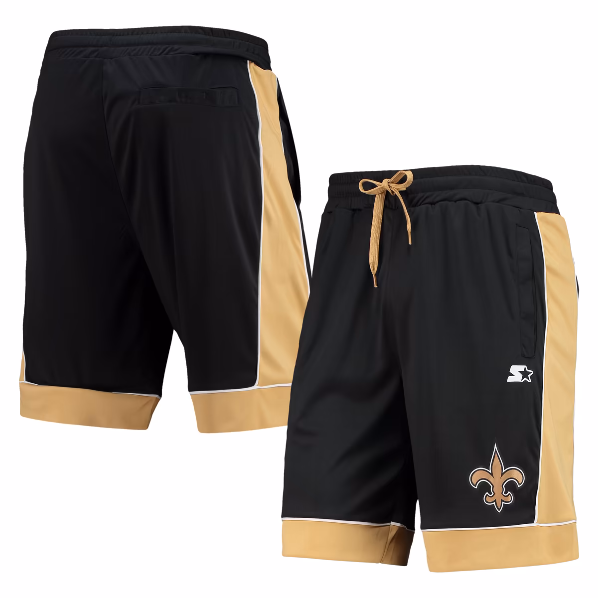 Men's Starter Black/Gold New Orleans Saints Fan Favorite Fashion Shorts 8 Men's Starter Black/Gold New Orleans Saints Fan Favorite Fashion Shorts