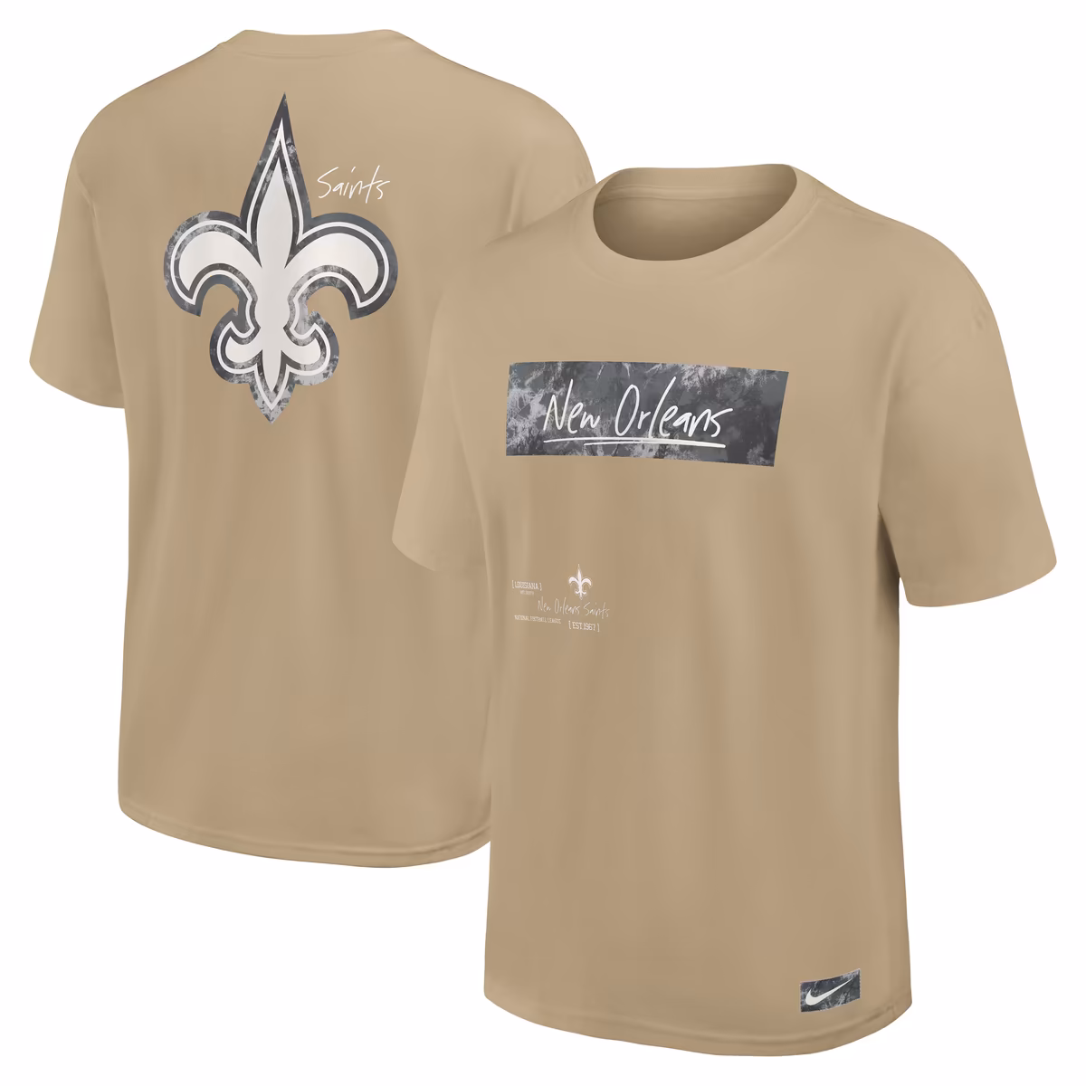Men's Nike Tan New Orleans Saints Statement Max90 T-Shirt 2 Men's Nike Tan New Orleans Saints Statement Max90 T-Shirt
