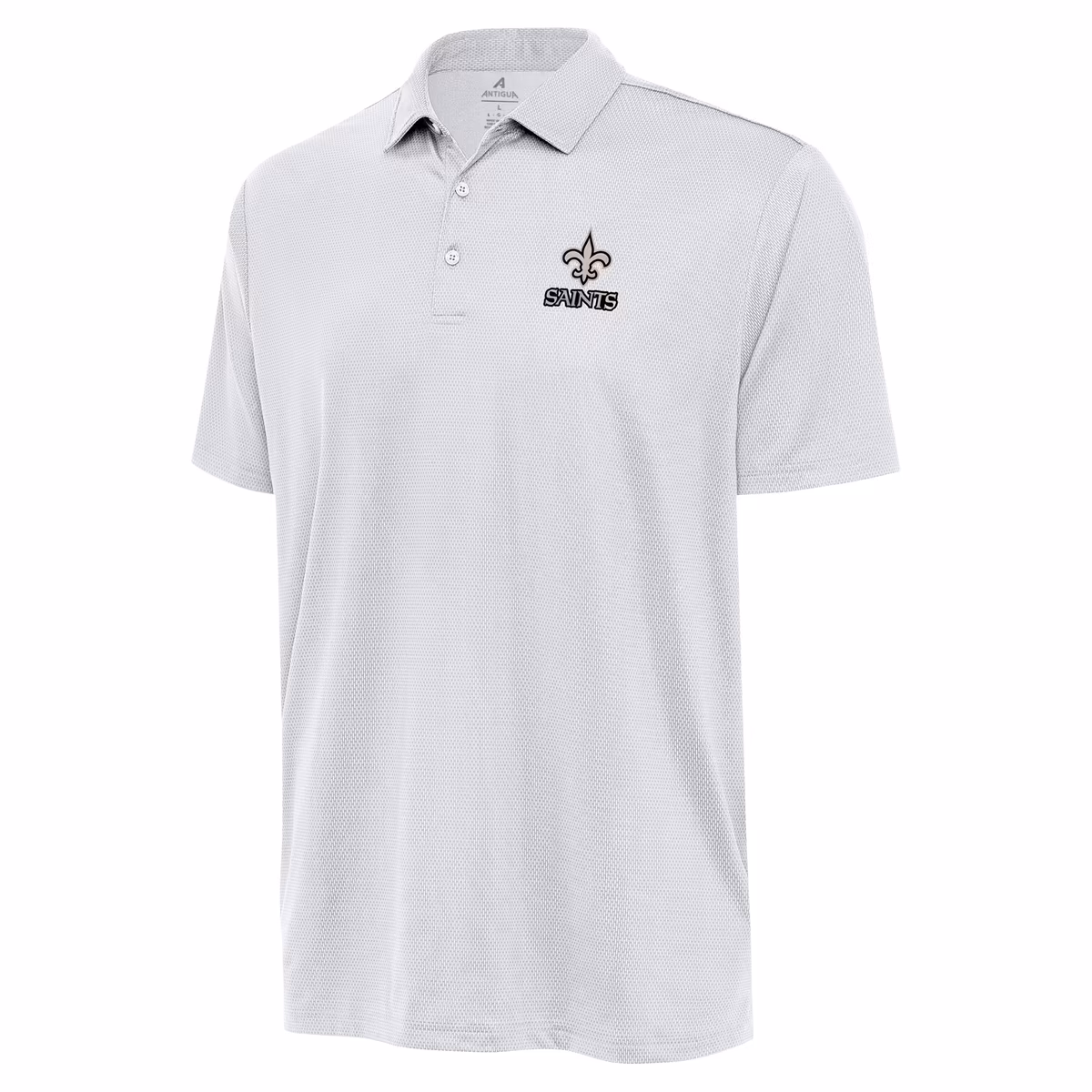 Men's Antigua White New Orleans Saints Ellipse Performance Polo 16 Men's Antigua White New Orleans Saints Ellipse Performance Polo