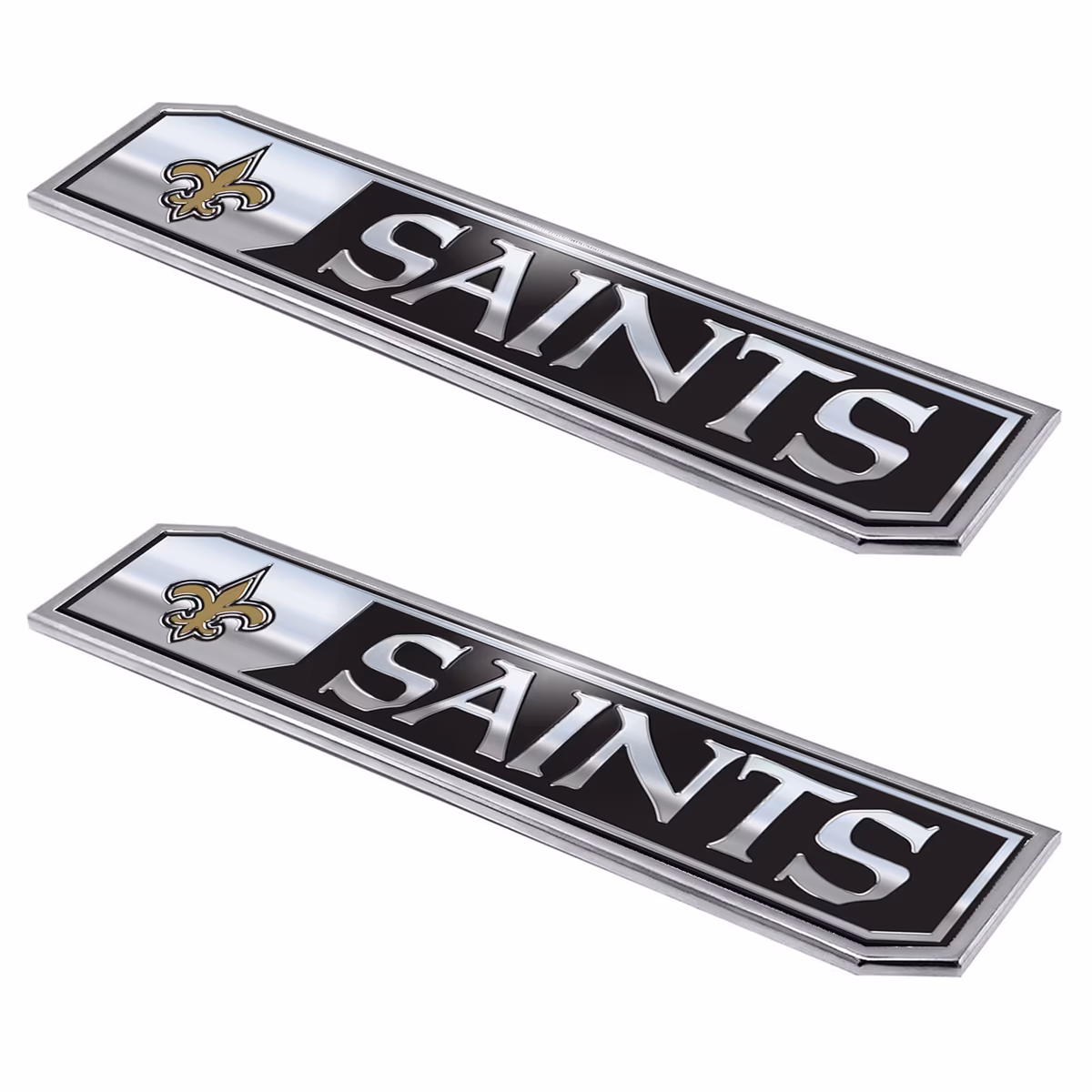 Logo Brands New Orleans Saints 2-Pack Embossed Truck Emblem Set 2 Logo Brands New Orleans Saints 2-Pack Embossed Truck Emblem Set