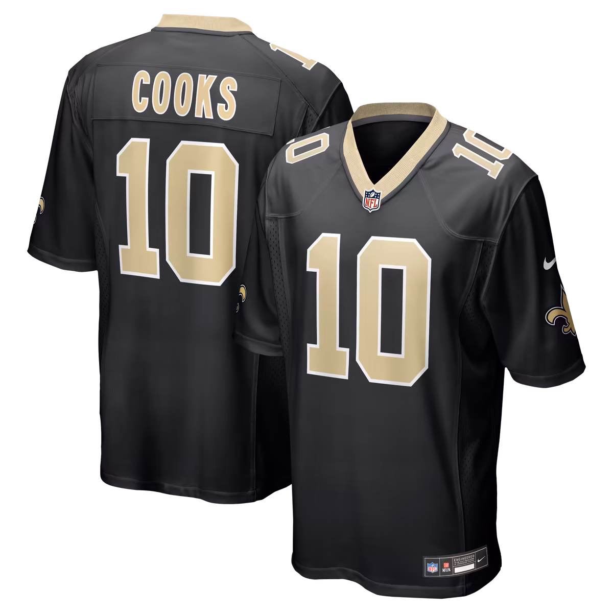 Men's Nike Brandin Cooks Black New Orleans Saints Team Game Jersey 2 Men's Nike Brandin Cooks Black New Orleans Saints Team Game Jersey