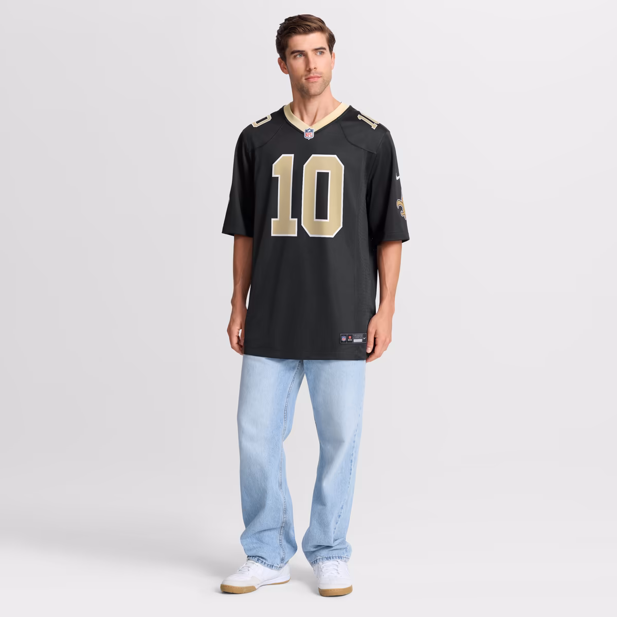 Men's Nike Brandin Cooks Black New Orleans Saints Team Game Jersey 8 Men's Nike Brandin Cooks Black New Orleans Saints Team Game Jersey