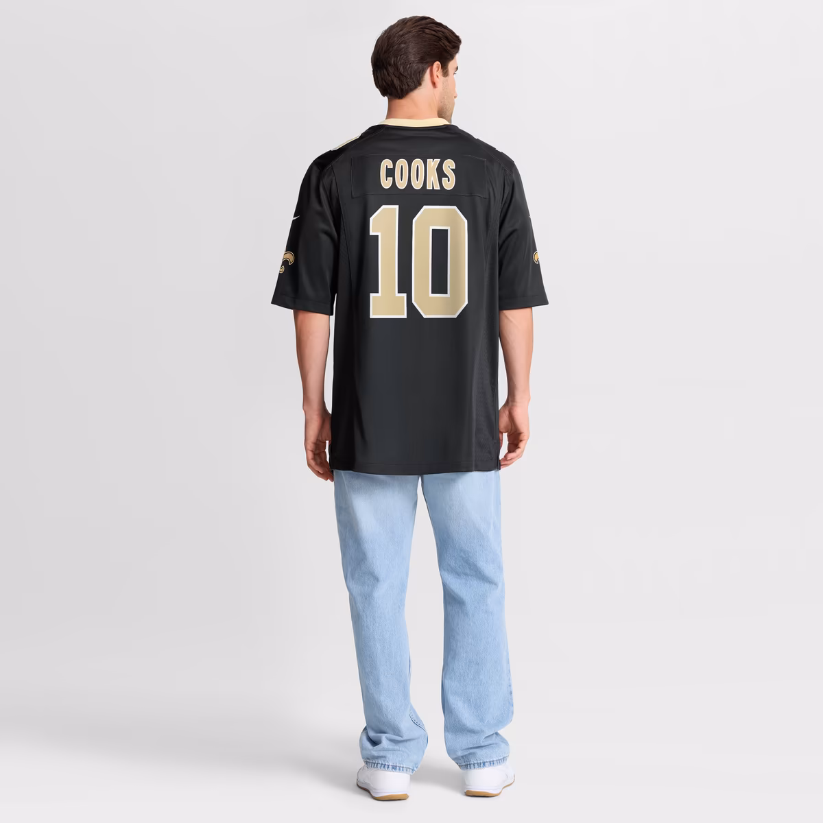 Men's Nike Brandin Cooks Black New Orleans Saints Team Game Jersey 9 Men's Nike Brandin Cooks Black New Orleans Saints Team Game Jersey