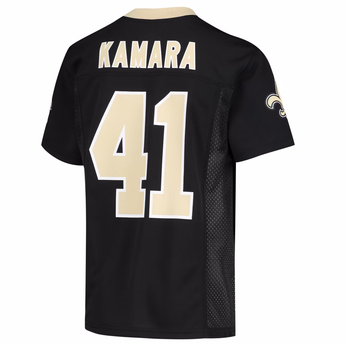 Youth Alvin Kamara Black New Orleans Saints Replica Jersey 4 Youth Alvin Kamara Black New Orleans Saints Replica Jersey