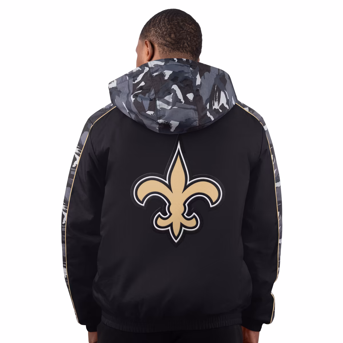 Men's Starter Black New Orleans Saints Thursday Night Gridiron Full-Zip Jacket 3 Men's Starter Black New Orleans Saints Thursday Night Gridiron Full-Zip Jacket
