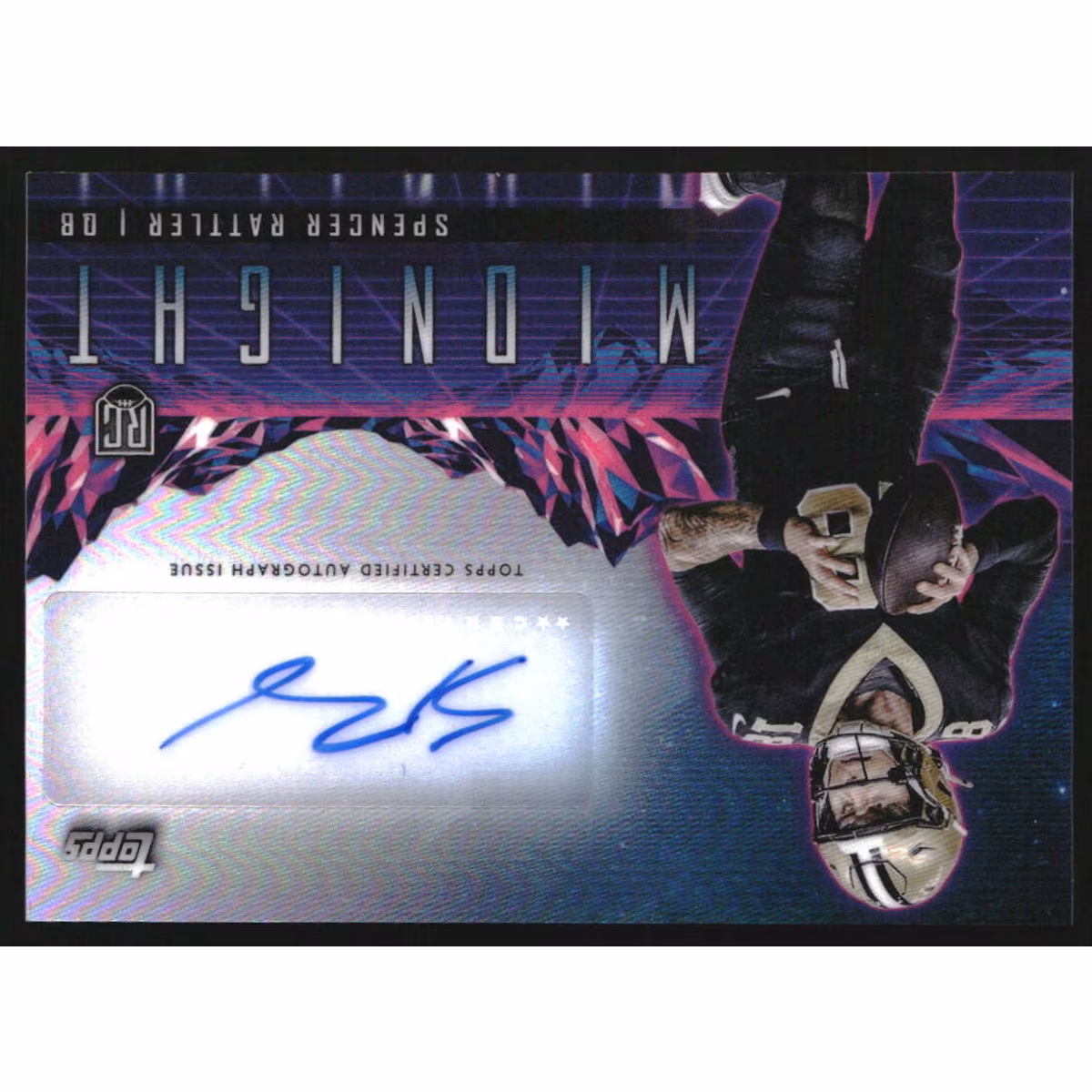 2024 Topps Midnight Rookie Horizon Signatures #RHSSR Spencer Rattler 3 2024 Topps Midnight Rookie Horizon Signatures #RHSSR Spencer Rattler