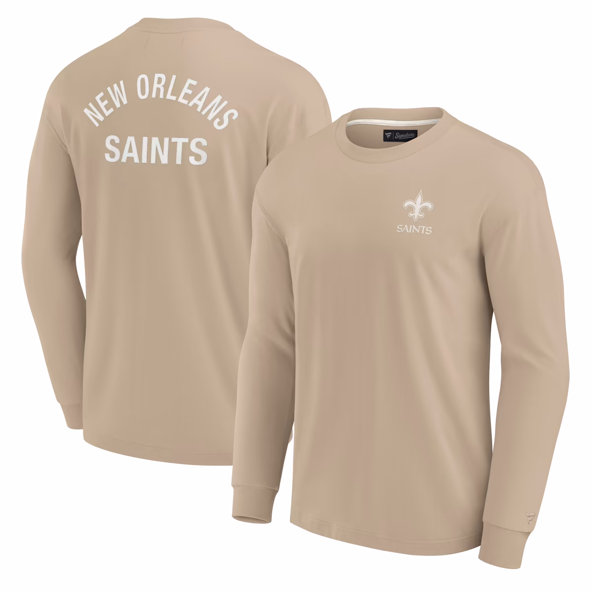 Unisex Fanatics Khaki New Orleans Saints Elements Super Soft Long Sleeve T-Shirt 1 Unisex Fanatics Khaki New Orleans Saints Elements Super Soft Long Sleeve T-Shirt