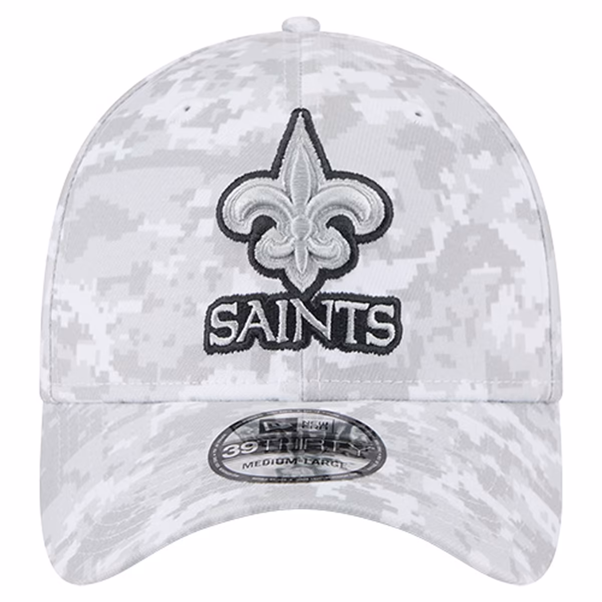 Men's New Era White New Orleans Saints 2025 Salute to Service Digital Camo Fan Pack 39THIRTY Flex Hat 3 Men's New Era White New Orleans Saints 2025 Salute to Service Digital Camo Fan Pack 39THIRTY Flex Hat