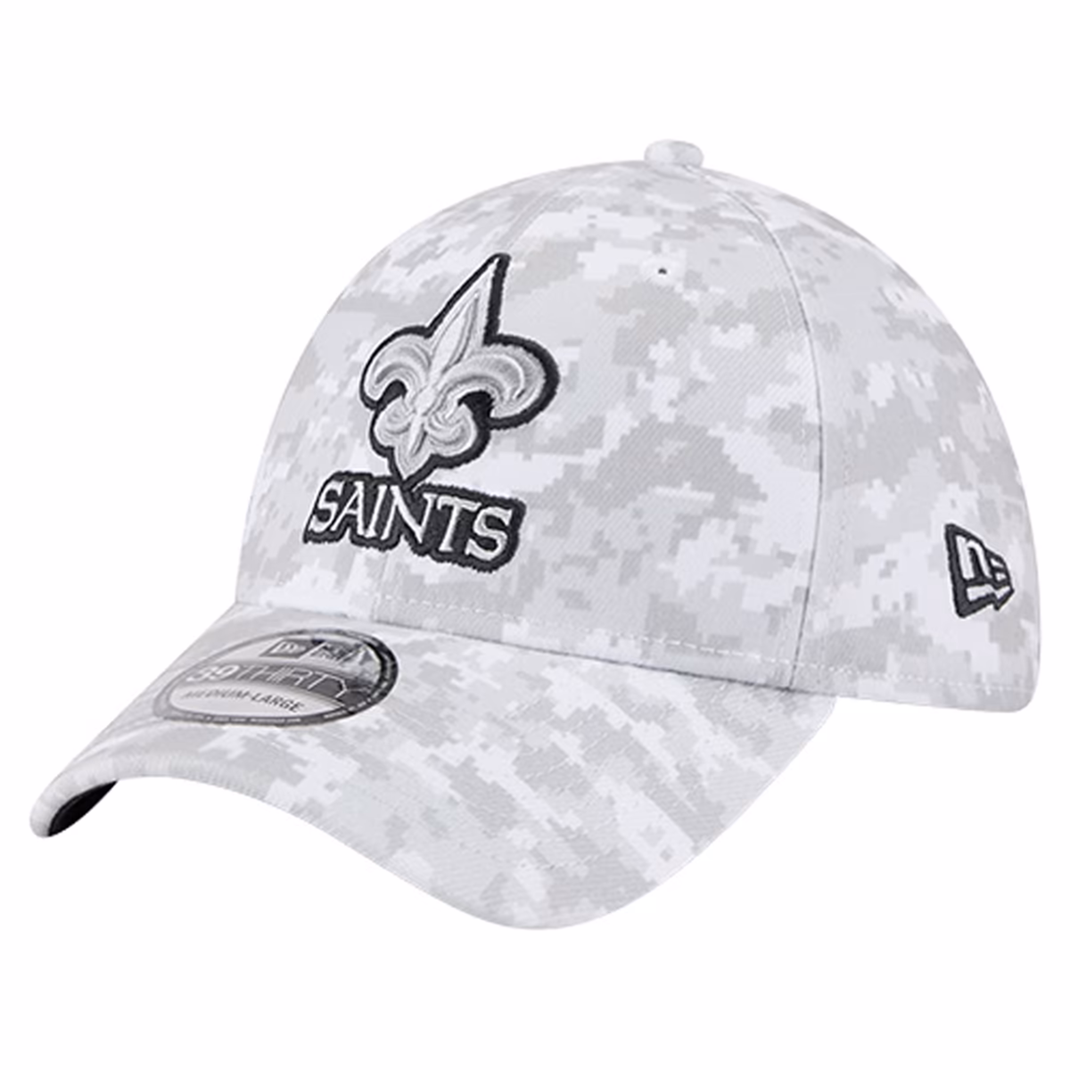 Men's New Era White New Orleans Saints 2025 Salute to Service Digital Camo Fan Pack 39THIRTY Flex Hat 4 Men's New Era White New Orleans Saints 2025 Salute to Service Digital Camo Fan Pack 39THIRTY Flex Hat