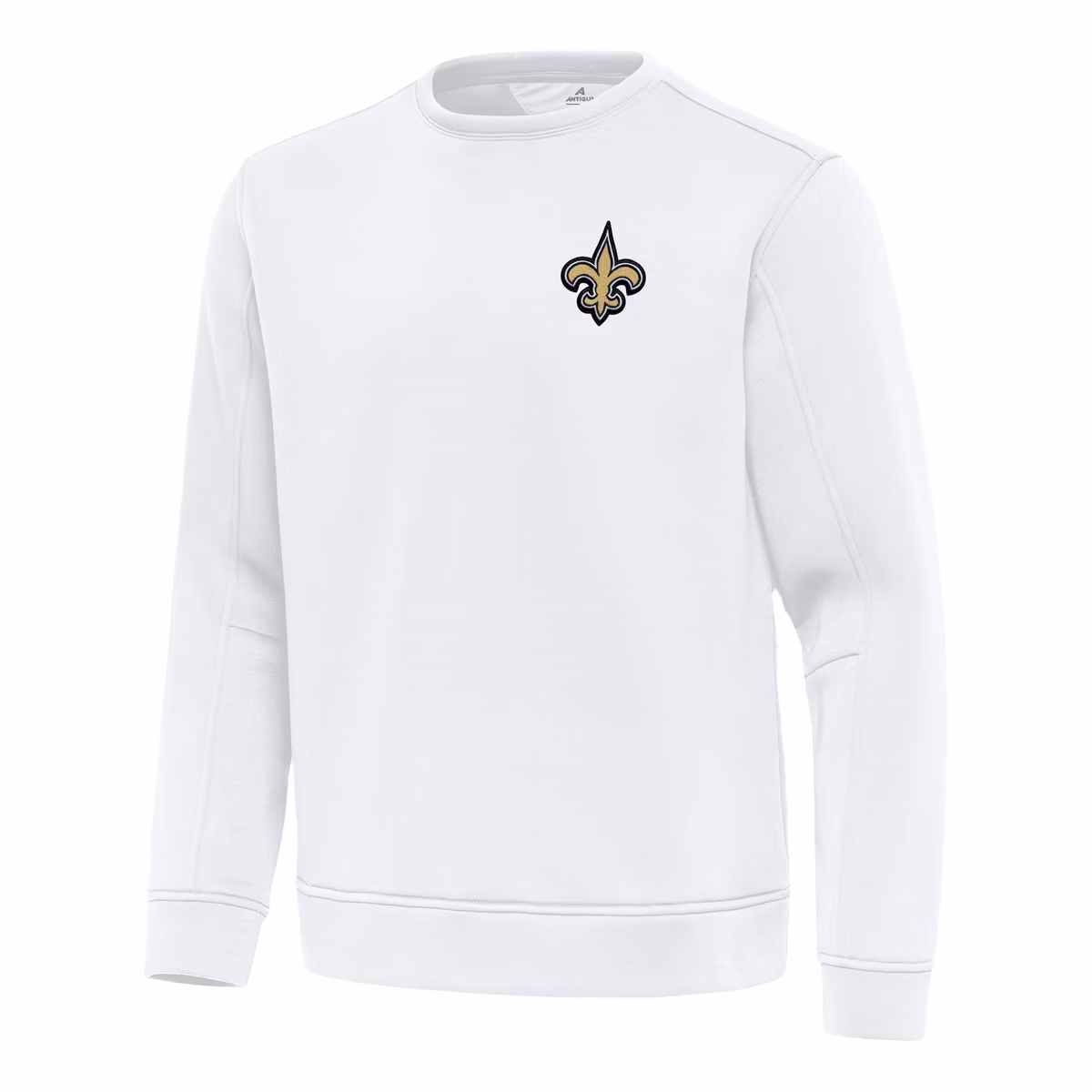 Men's Antigua White New Orleans Saints Relevant Lightweight Pullover Sweatshirt 3 Men's Antigua White New Orleans Saints Relevant Lightweight Pullover Sweatshirt