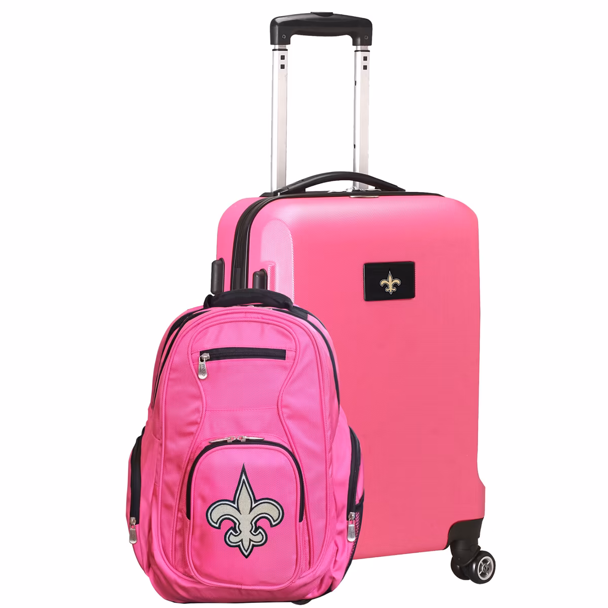 MOJO Pink New Orleans Saints 2-Piece Backpack & Carry-On Set 2 MOJO Pink New Orleans Saints 2-Piece Backpack & Carry-On Set