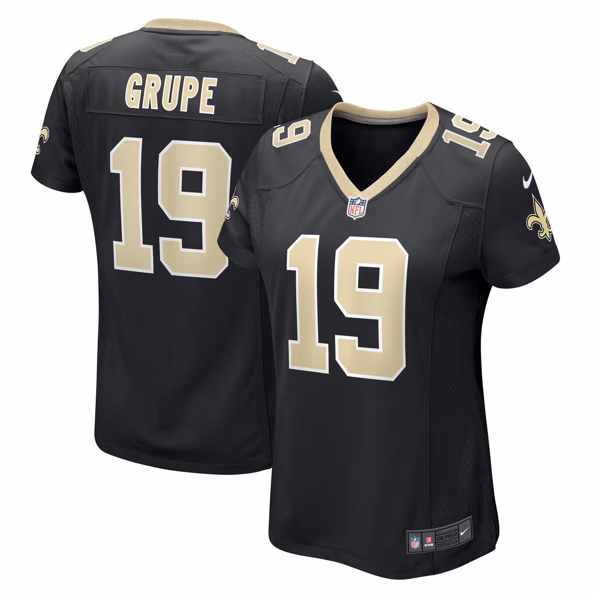 Women's Nike Blake Grupe Black New Orleans Saints Team Game Jersey 1 Women's Nike Blake Grupe Black New Orleans Saints Team Game Jersey