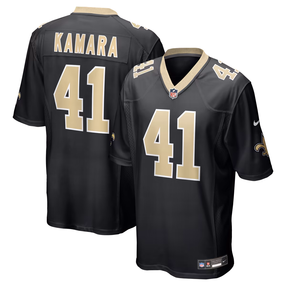 Men's Nike Alvin Kamara Black New Orleans Saints Game Jersey 11 Men's Nike Alvin Kamara Black New Orleans Saints Game Jersey
