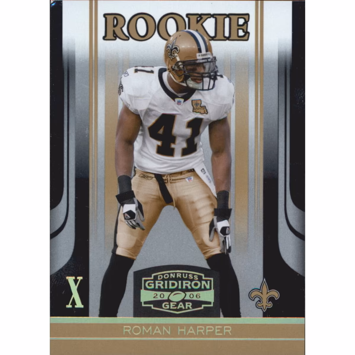 2006 Donruss Gridiron Gear Gold Holofoil X's #189 Roman Harper