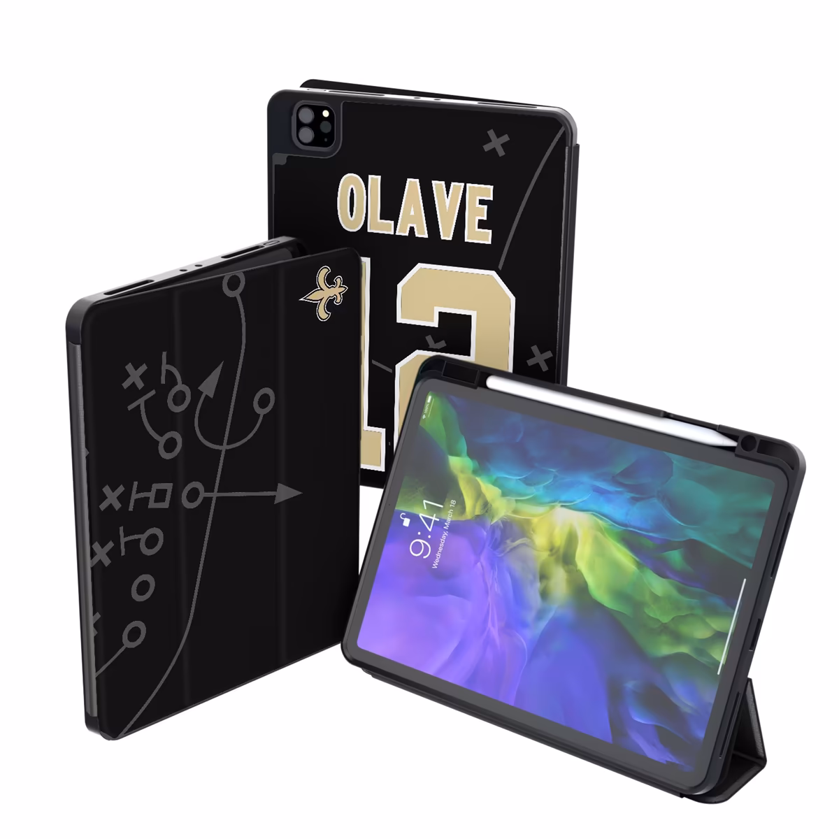Keyscaper Chris Olave New Orleans Saints iPad Tablet Case