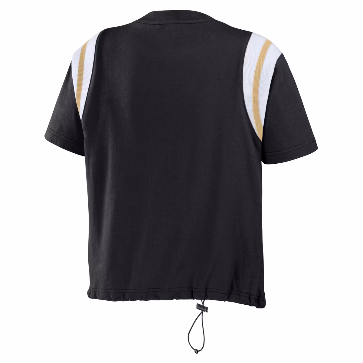 Women's WEAR by Erin Andrews Black New Orleans Saints Cinched Colorblock T-Shirt 4 Women's WEAR by Erin Andrews Black New Orleans Saints Cinched Colorblock T-Shirt