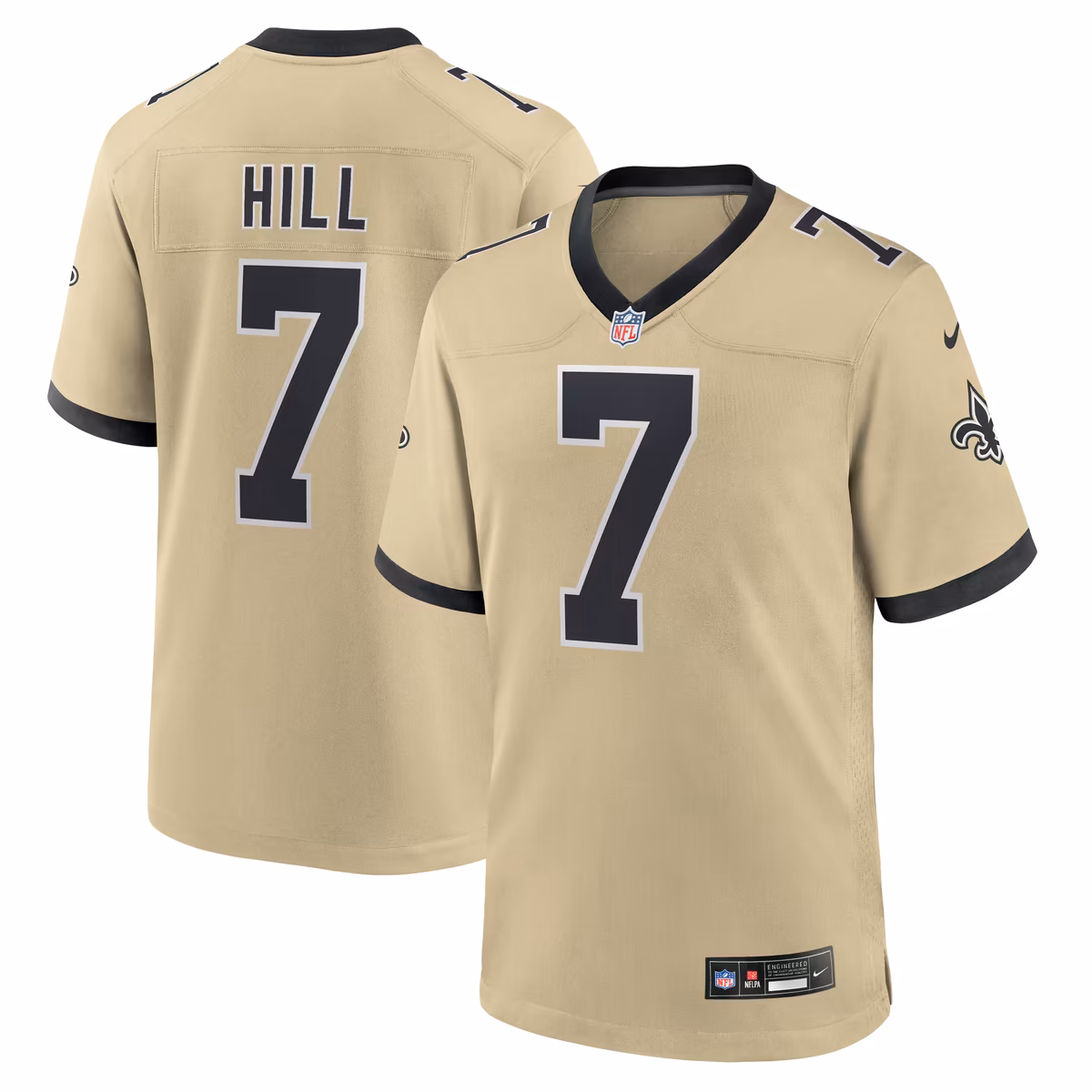 Men's Nike Taysom Hill Gold New Orleans Saints Gameday Golds Alternate Game Player Jersey 2 Men's Nike Taysom Hill Gold New Orleans Saints Gameday Golds Alternate Game Player Jersey