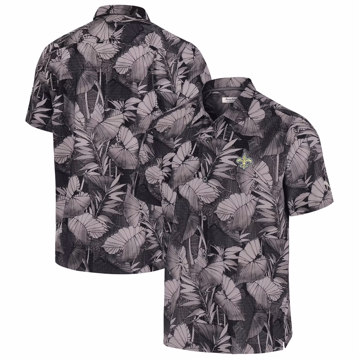 Men's Tommy Bahama Black New Orleans Saints Big & Tall Coast Nuevo Fronds IslandZone Button-Up Shirt 2 Men's Tommy Bahama Black New Orleans Saints Big & Tall Coast Nuevo Fronds IslandZone Button-Up Shirt