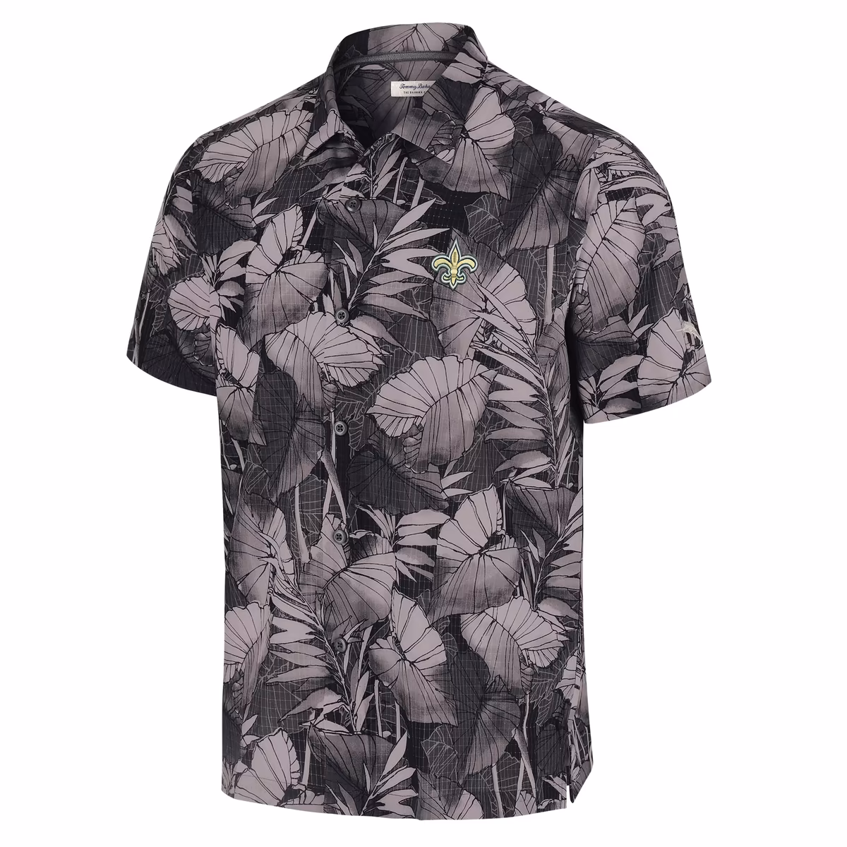 Men's Tommy Bahama Black New Orleans Saints Big & Tall Coast Nuevo Fronds IslandZone Button-Up Shirt 3 Men's Tommy Bahama Black New Orleans Saints Big & Tall Coast Nuevo Fronds IslandZone Button-Up Shirt