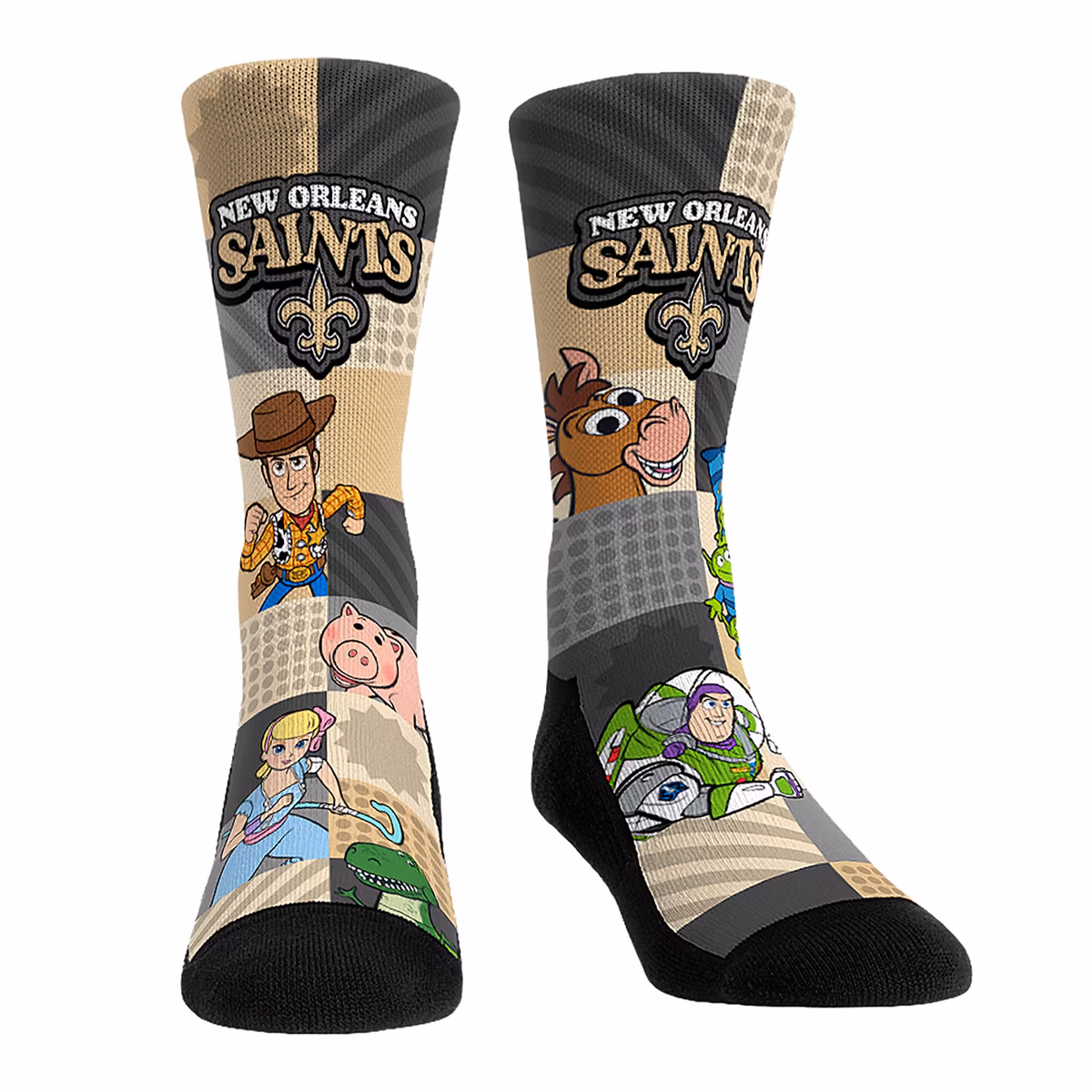 Unisex Rock Em New Orleans Saints Toy Story 3-Pack Crew Socks 3 Unisex Rock Em New Orleans Saints Toy Story 3-Pack Crew Socks