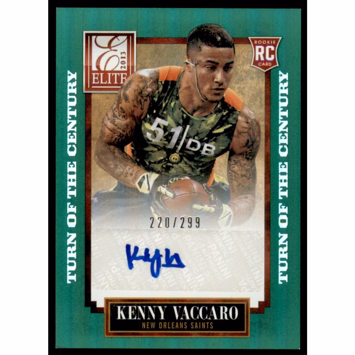 2013 Elite Turn of the Century Autographs #152 Kenny Vaccaro/299