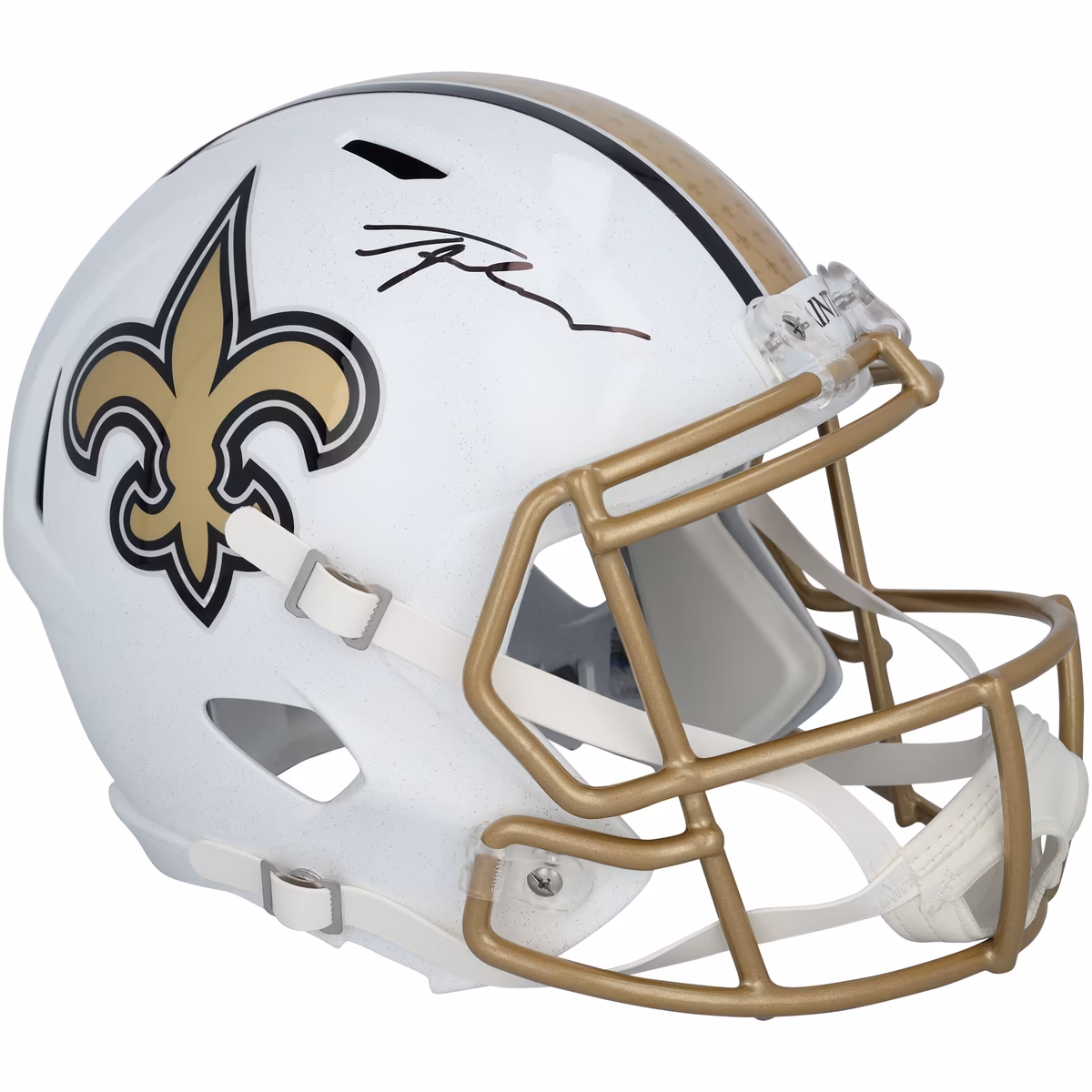 Tyler Shough New Orleans Saints Autographed Riddell 2025 Alternate Speed Replica Helmet