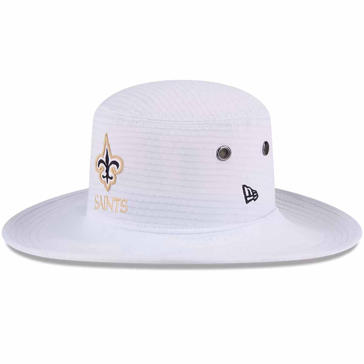 Men's New Era White New Orleans Saints 2024 NFL Training Camp Panama Bucket Hat 2 Men's New Era White New Orleans Saints 2024 NFL Training Camp Panama Bucket Hat