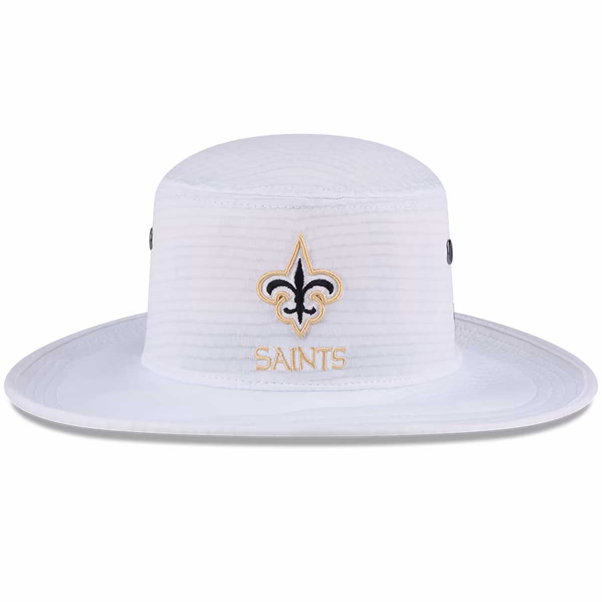 Men's New Era White New Orleans Saints 2024 NFL Training Camp Panama Bucket Hat 3 Men's New Era White New Orleans Saints 2024 NFL Training Camp Panama Bucket Hat