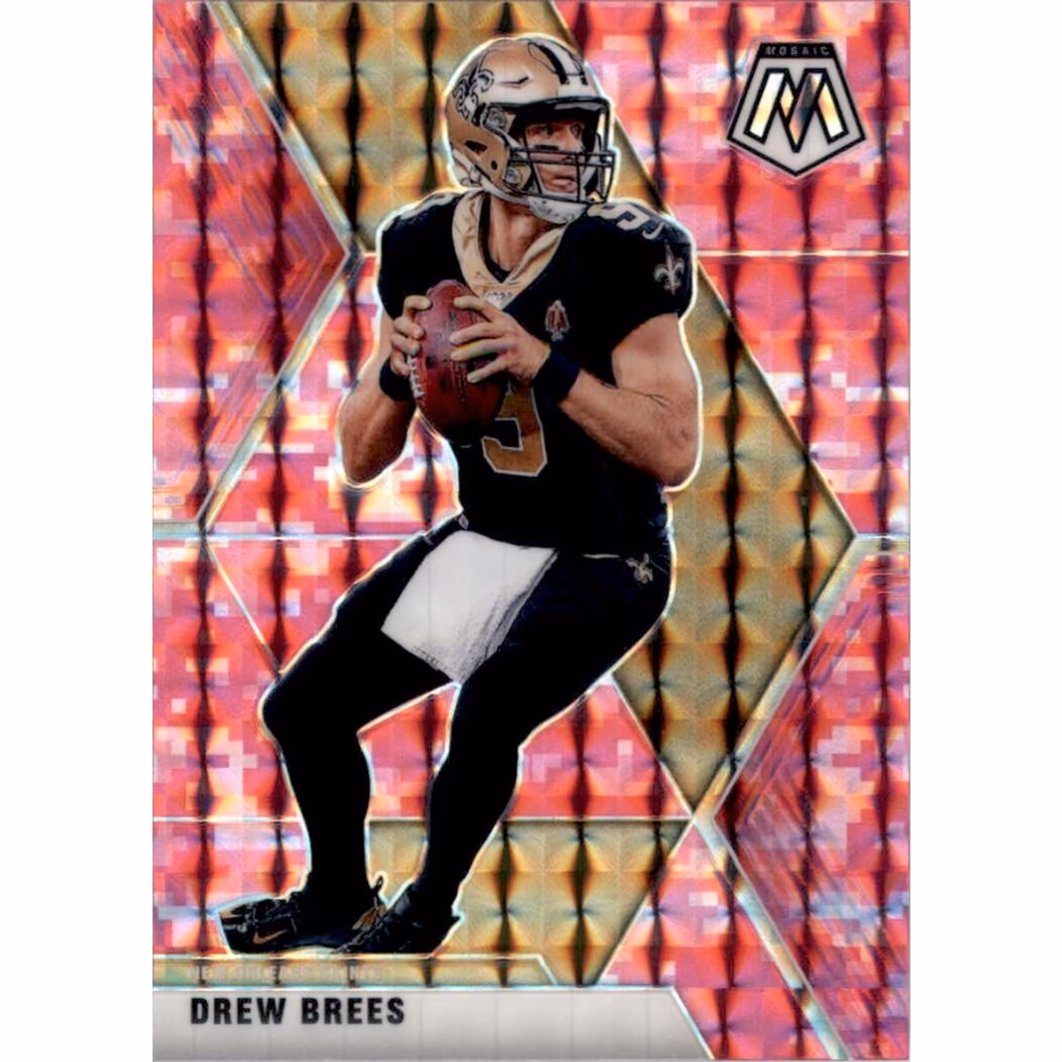 2020 Panini Mosaic Mosaic Camo Pink #142 Drew Brees 10 2020 Panini Mosaic Mosaic Camo Pink #142 Drew Brees