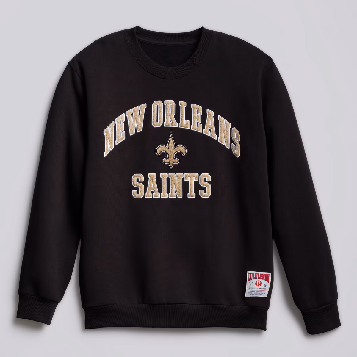 Men's lululemon Black New Orleans Saints Graphic Steady State Sweatshirt 6 Men's lululemon Black New Orleans Saints Graphic Steady State Sweatshirt