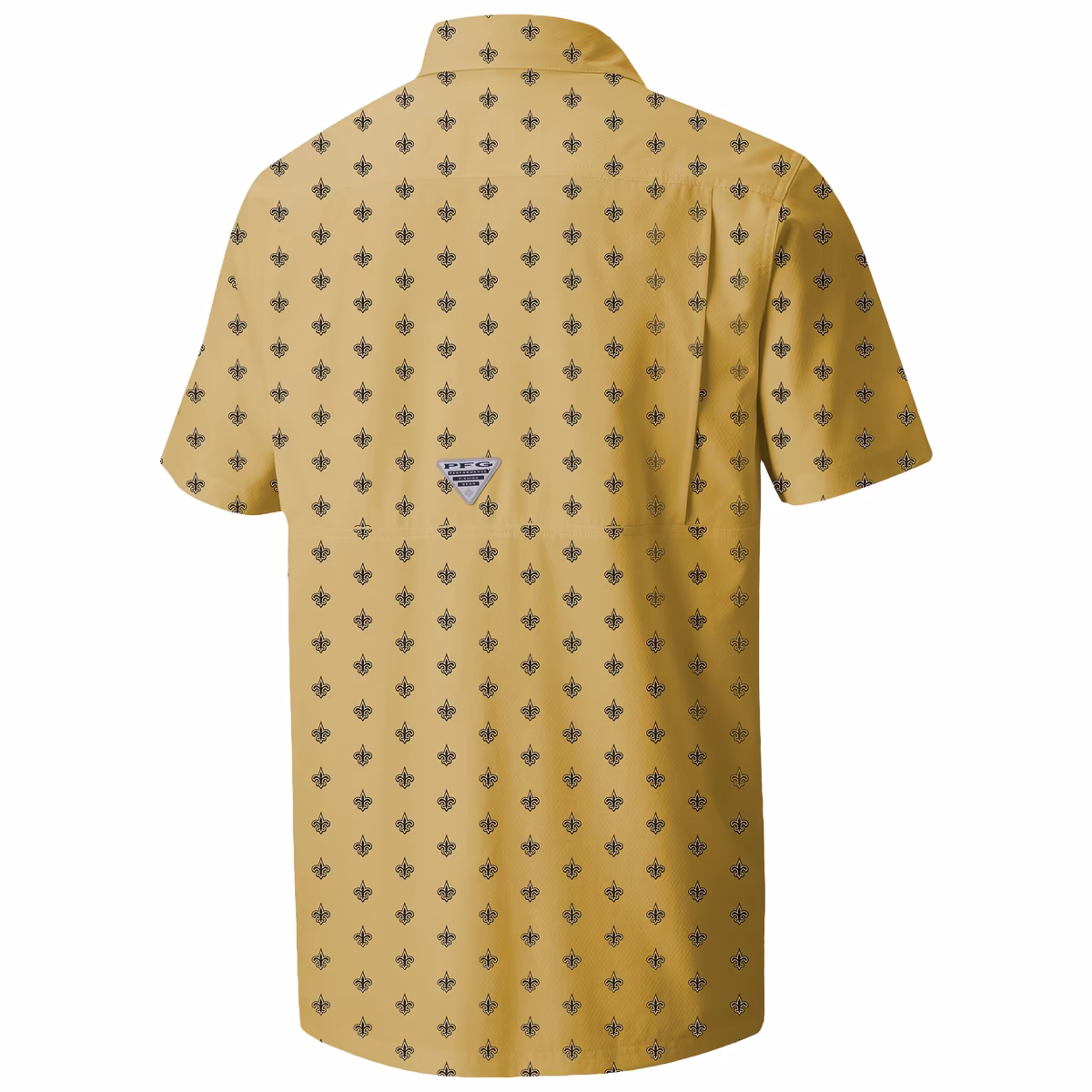 Men's Columbia Gold New Orleans Saints Super Slack Tide Omni-Wick Micro Print Button-Up Shirt 4 Men's Columbia Gold New Orleans Saints Super Slack Tide Omni-Wick Micro Print Button-Up Shirt