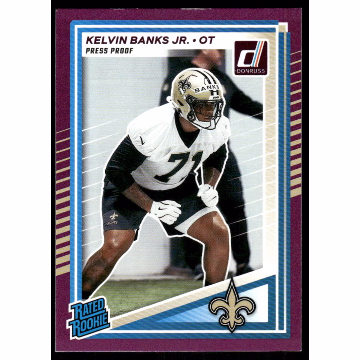2025 Donruss Press Proof Purple #372 Kelvin Banks Jr. RR 8 2025 Donruss Press Proof Purple #372 Kelvin Banks Jr. RR