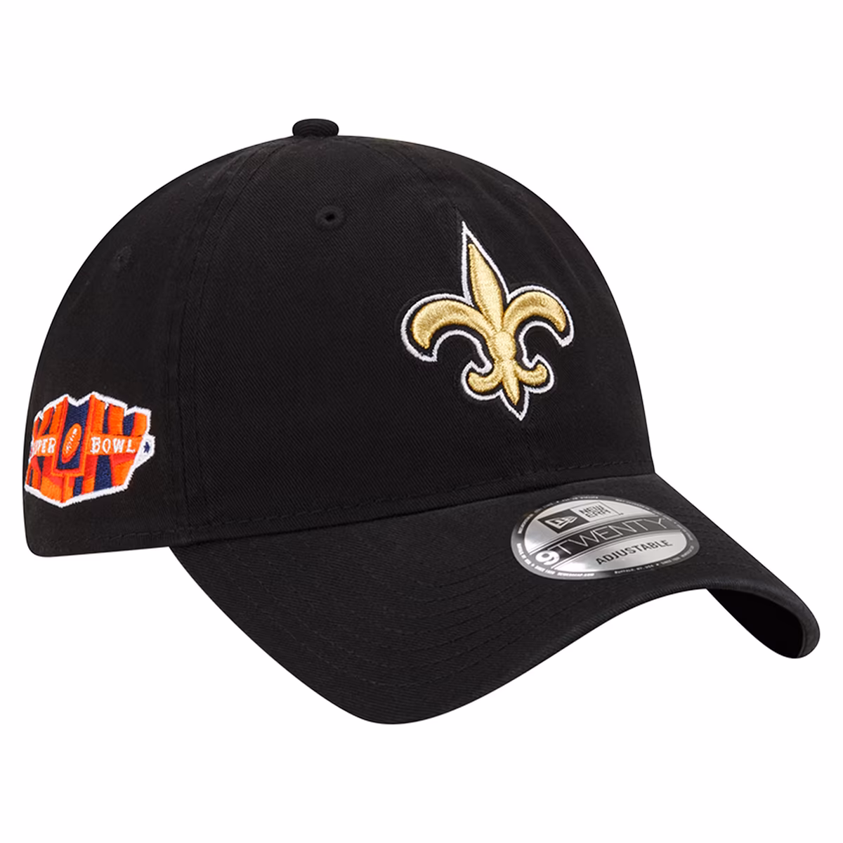 Men's New Era Black New Orleans Saints Distinct 9TWENTY Adjustable Hat 2 Men's New Era Black New Orleans Saints Distinct 9TWENTY Adjustable Hat