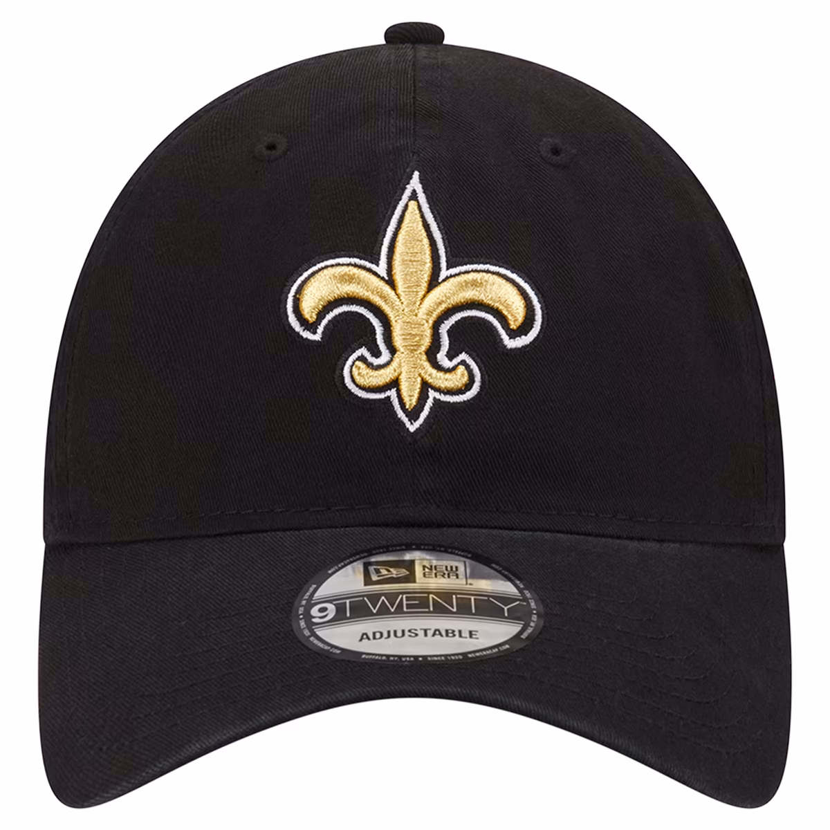 Men's New Era Black New Orleans Saints Distinct 9TWENTY Adjustable Hat 3 Men's New Era Black New Orleans Saints Distinct 9TWENTY Adjustable Hat