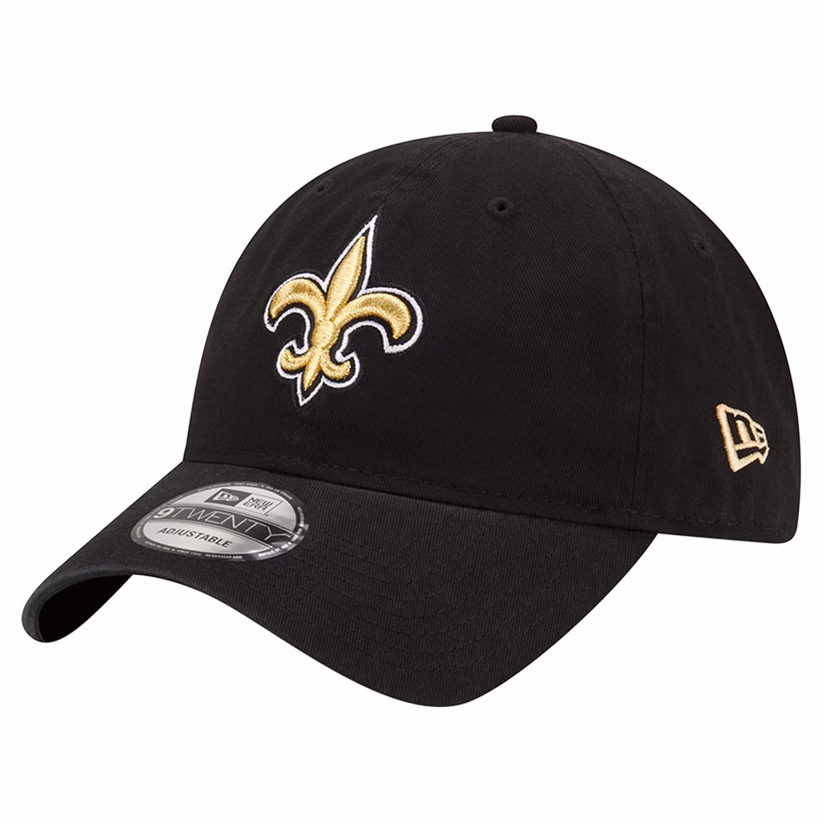Men's New Era Black New Orleans Saints Distinct 9TWENTY Adjustable Hat 4 Men's New Era Black New Orleans Saints Distinct 9TWENTY Adjustable Hat
