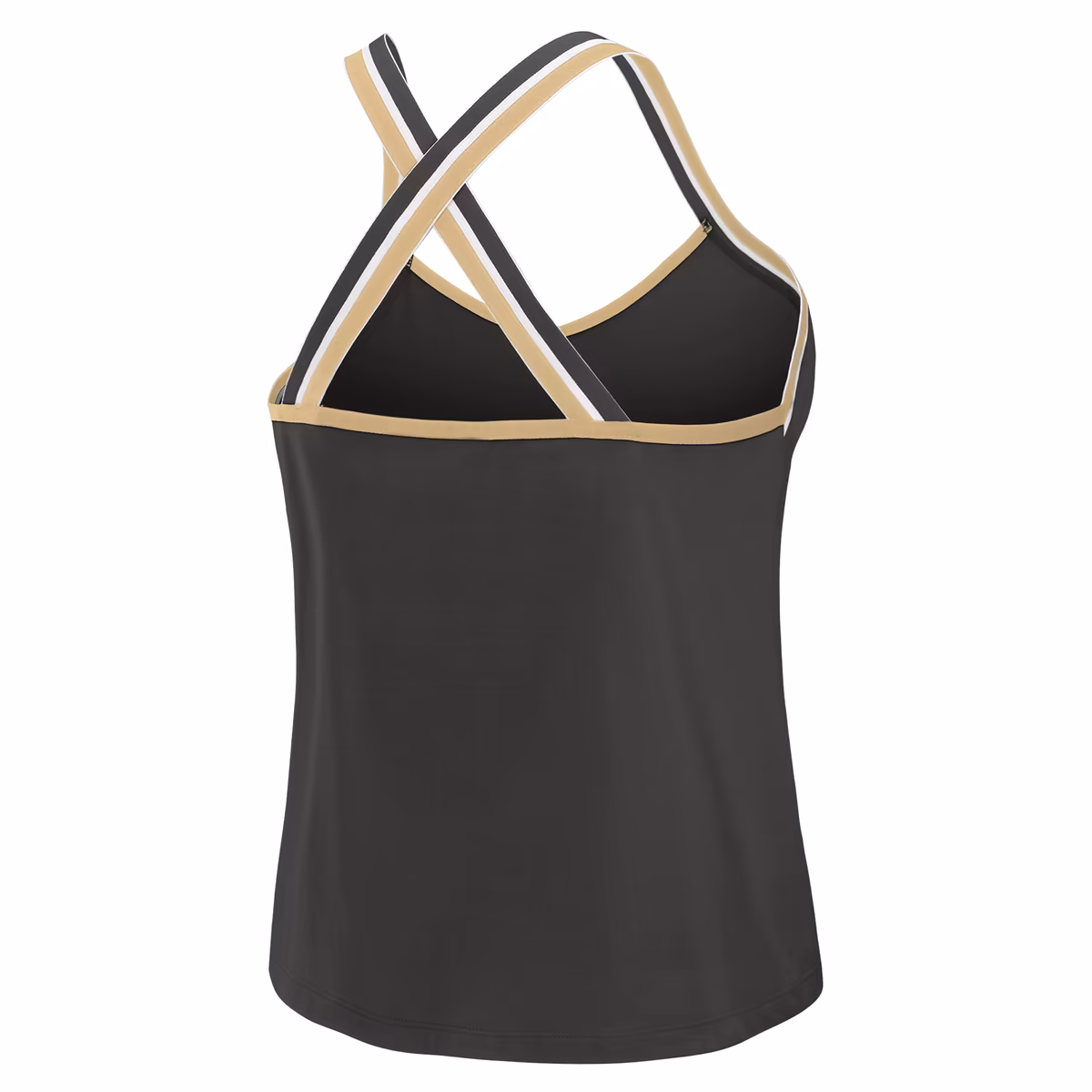 Women's WEAR by Erin Andrews Black New Orleans Saints Cross Strap Tri-Blend Tank Top 4 Women's WEAR by Erin Andrews Black New Orleans Saints Cross Strap Tri-Blend Tank Top