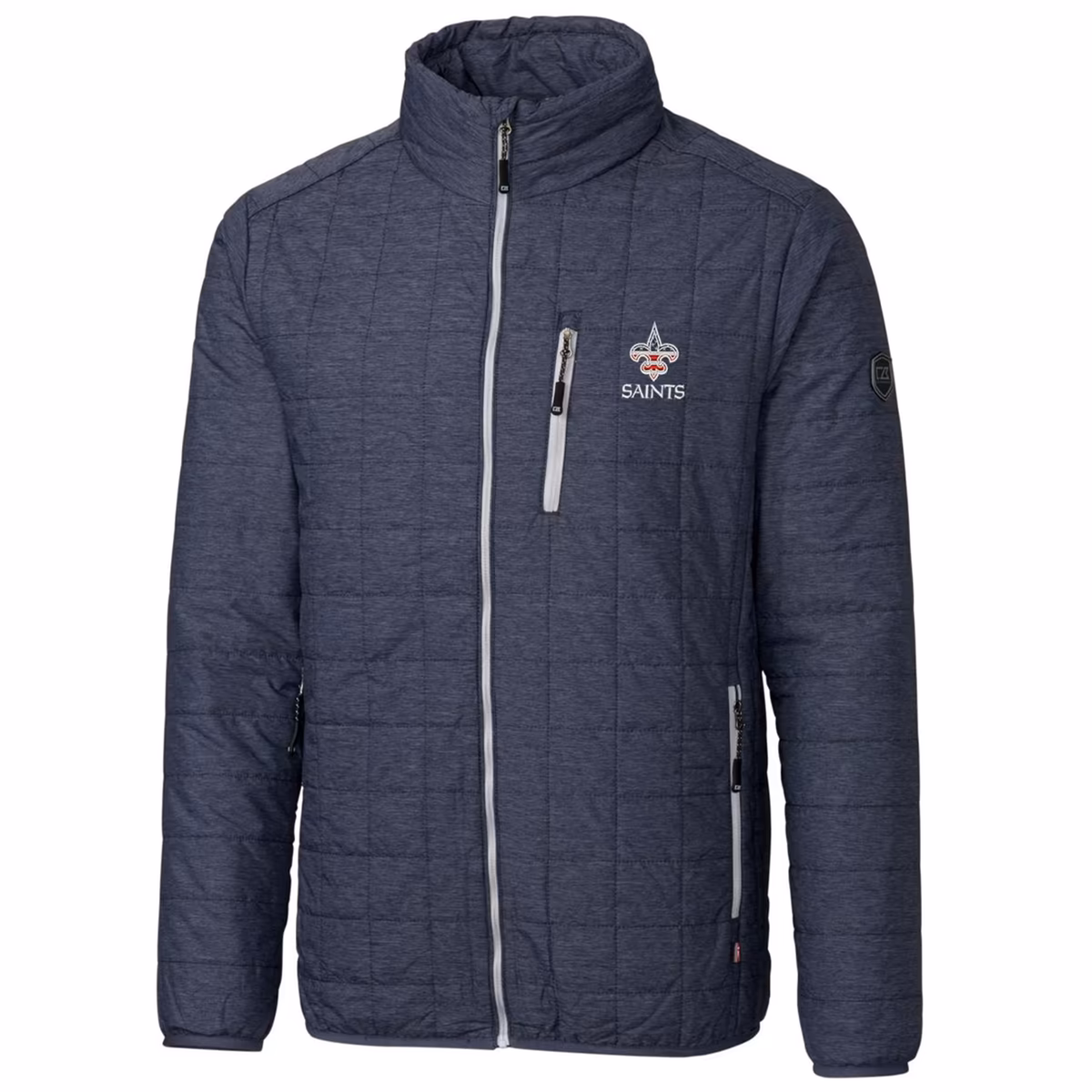 Men's Cutter & Buck Navy New Orleans Saints Americana Rainier Full-Zip Jacket 3 Men's Cutter & Buck Navy New Orleans Saints Americana Rainier Full-Zip Jacket